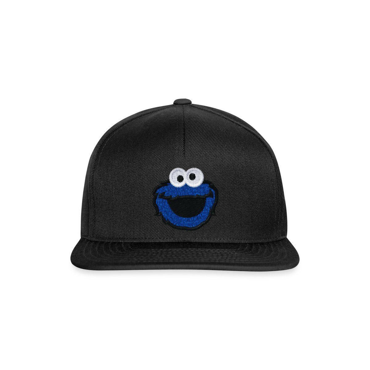 Spreadshirt Snapback Cap Sesamstraße Krümelmonster Stick Snapback Cap (1-St)