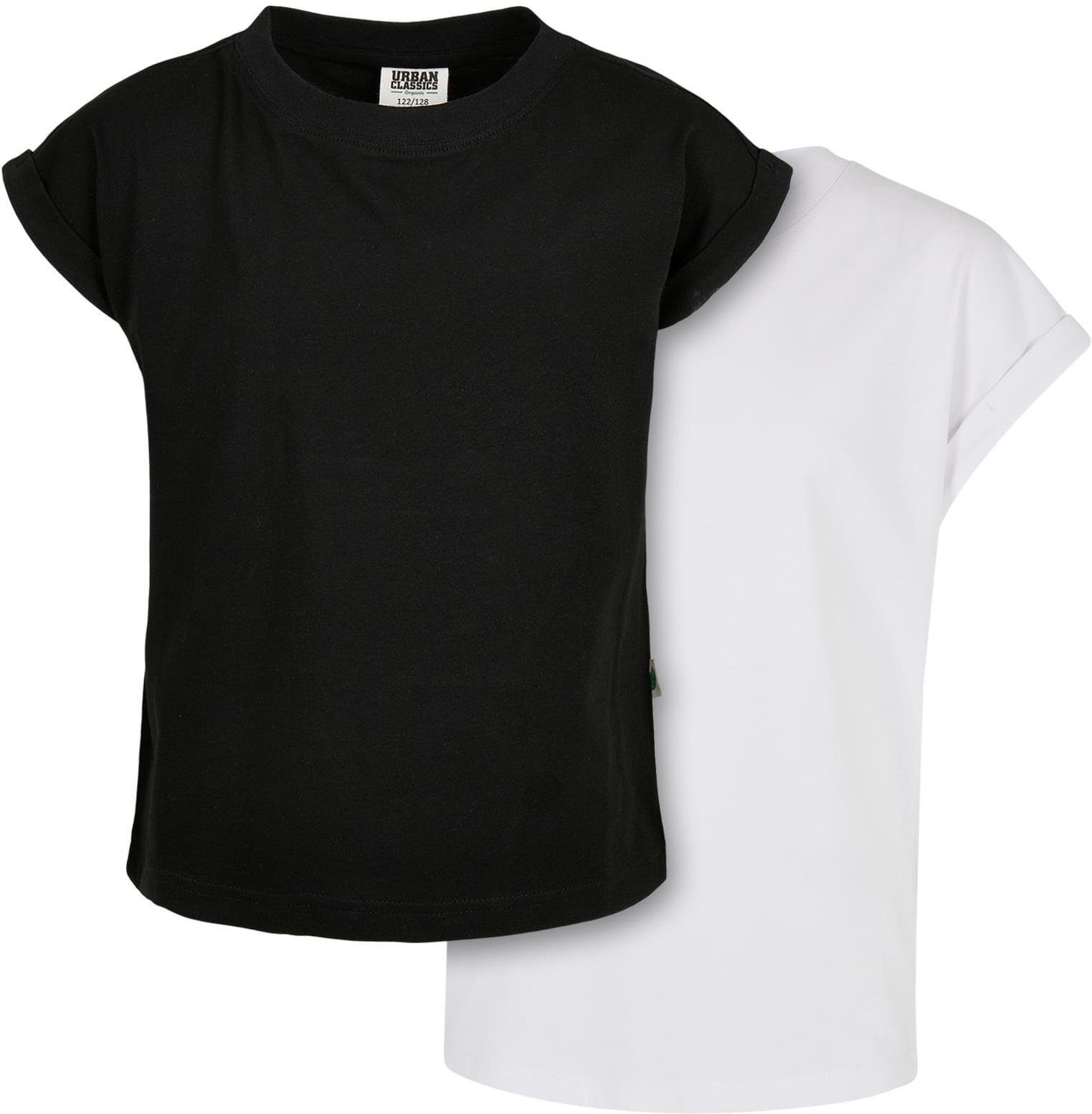 T-Shirt Girls Organic Extended Shoulder Tee 2-Pack T-Shirt Mädchen