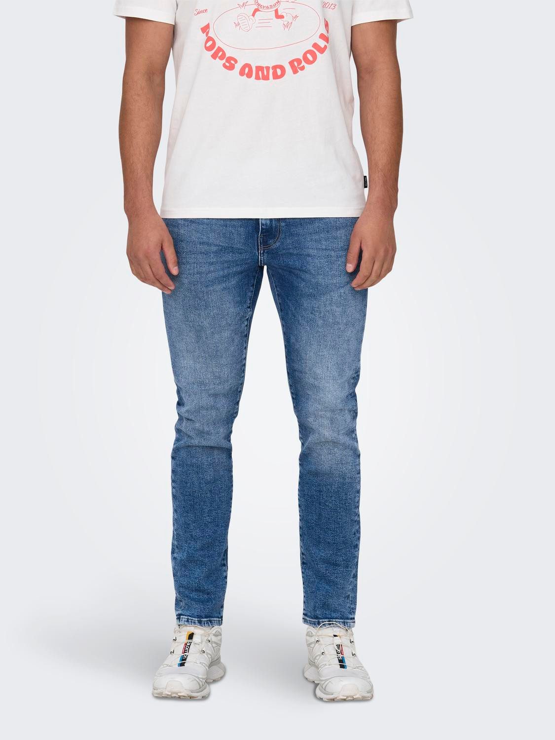 ONLY & SONS Straight-Jeans ONSWEFT REG. MBD 5094 TAI DNM NOOS im 4-Pocket-S günstig online kaufen