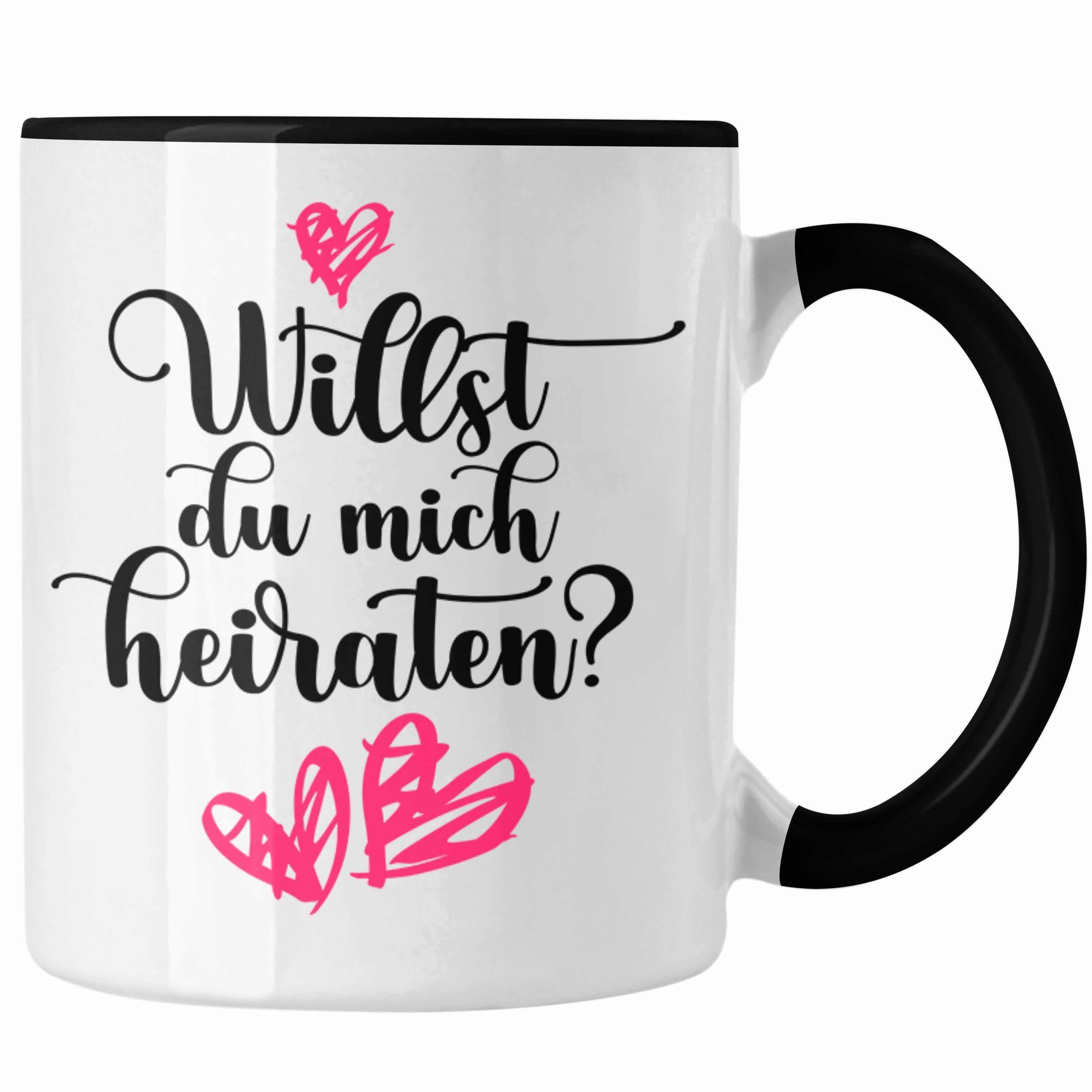 Heiratsantrag Gechenke Verlobung Trendation Heiratsantragsgeschenk Überraschung - Heiraten Mann Schwarz Trendation Ideen Tasse Tasse Frau