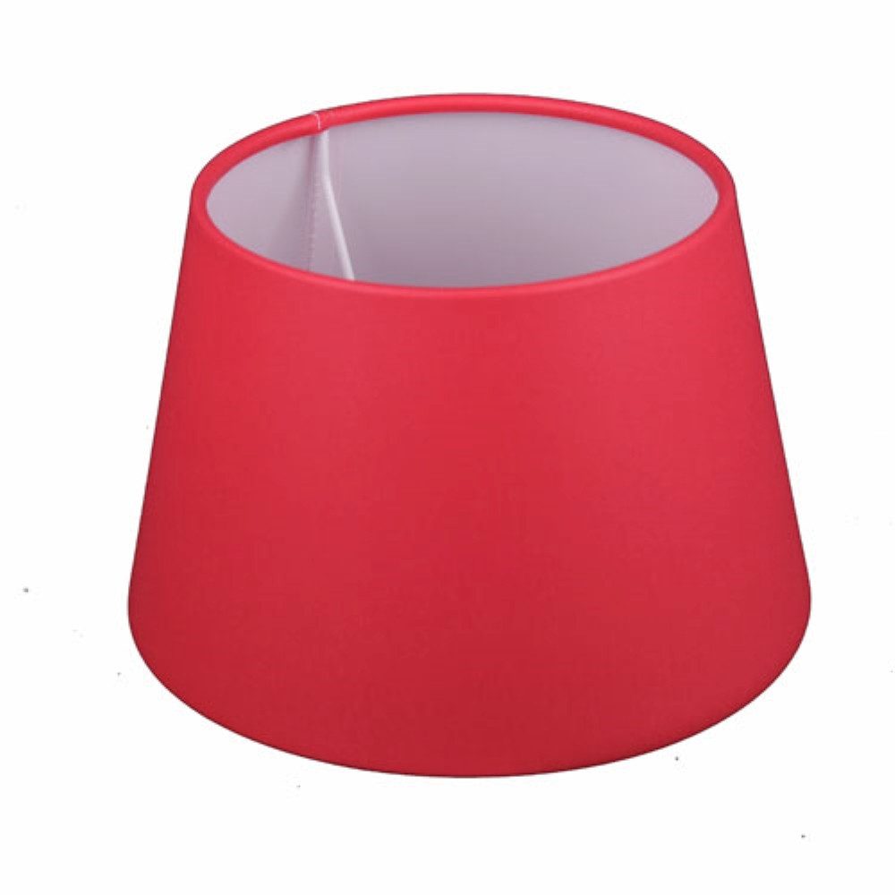 Dirk Davids Leuchten GmbH Lampenschirm Lampenschirm für Tischleuchte Chintz Fuchsia Rot 25-18-14cm, Vielseitig verwendbar