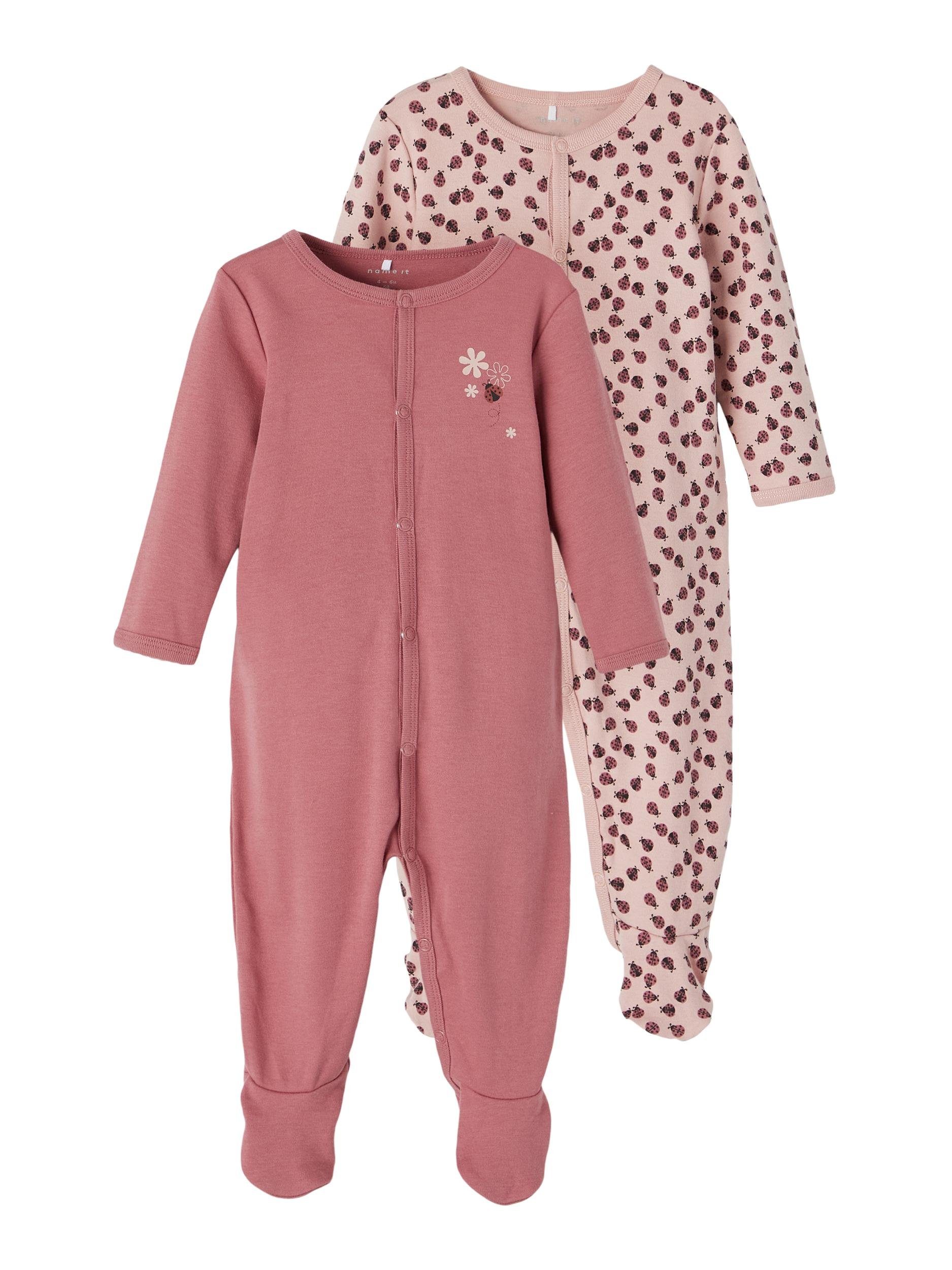 W it 2er Name NBFNIGHTSUIT Name Mädchen /F aus 2P Schlafanzug Name Set Flower\