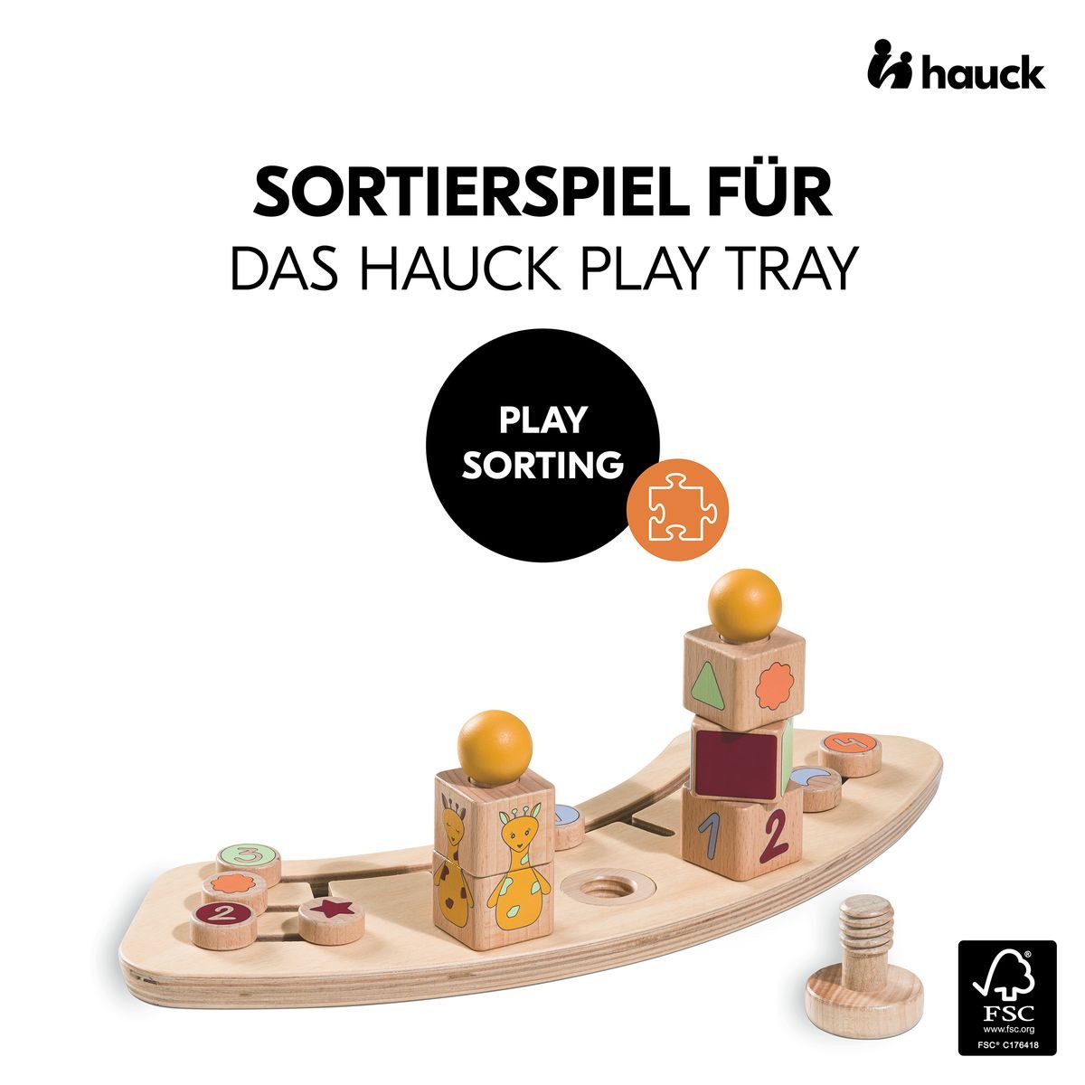Hauck Hochstuhltablett Play Tray Spiel Sorting günstig online kaufen