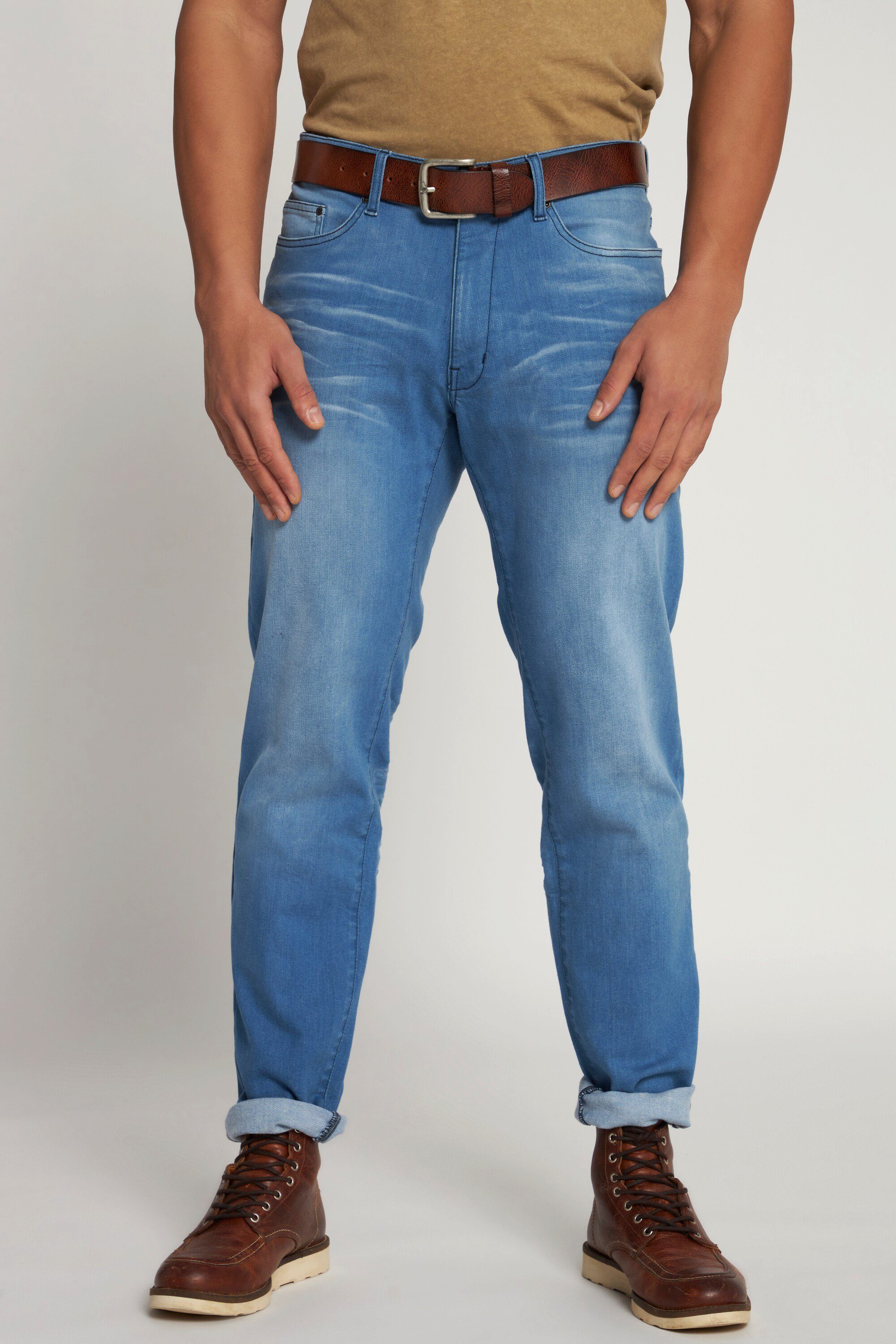 JP1880 5-Pocket-Jeans Jeans Denim Vintage Look Tapered Loose Fit light blue