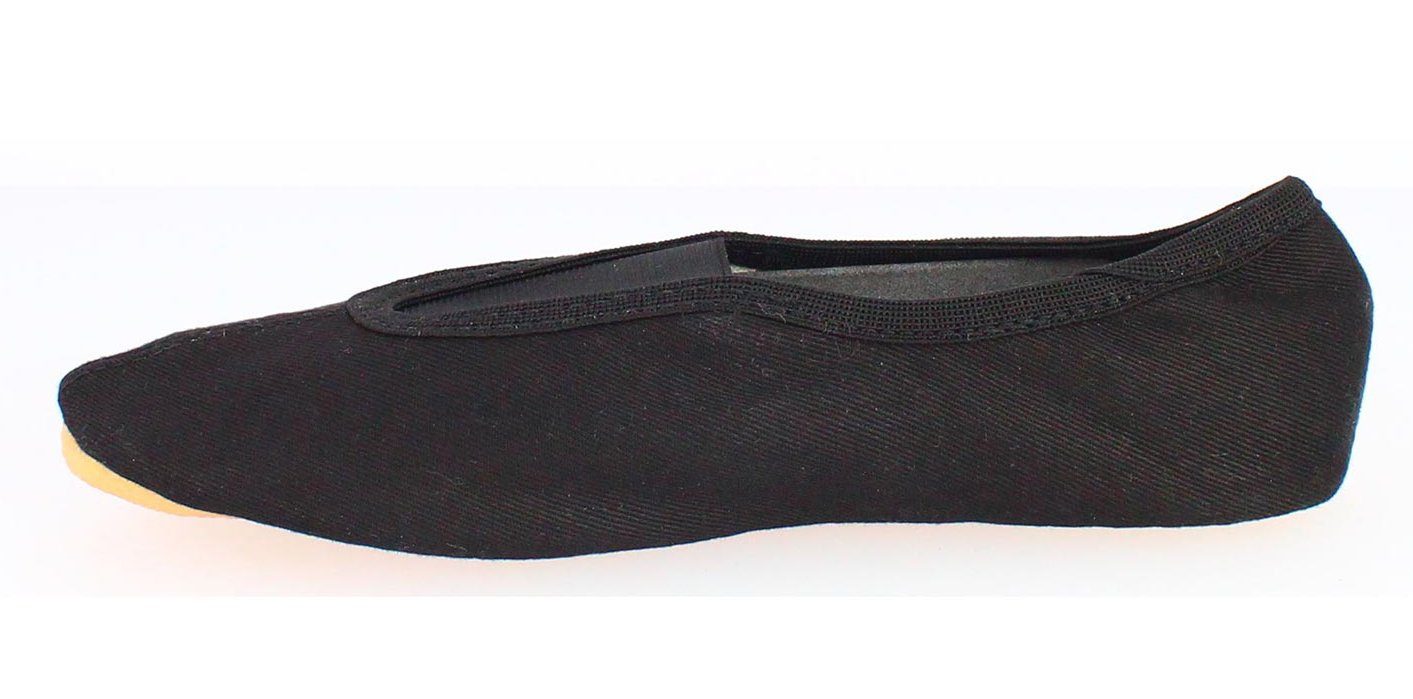 Beck Schläppchen mit Ristgummi, Baumwolle, Gummisohle Gymnastikschuh (Beck Bestseller, für Kinder und Erwachsene) Handmade in Germany