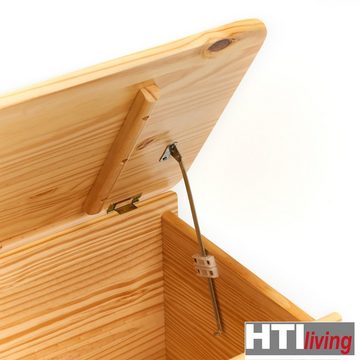 HTI-Living Aufbewahrungsbox Spielzeugkiste mit Rollen Kiefer, Deckelkiste Holzkiste Allzweckkiste