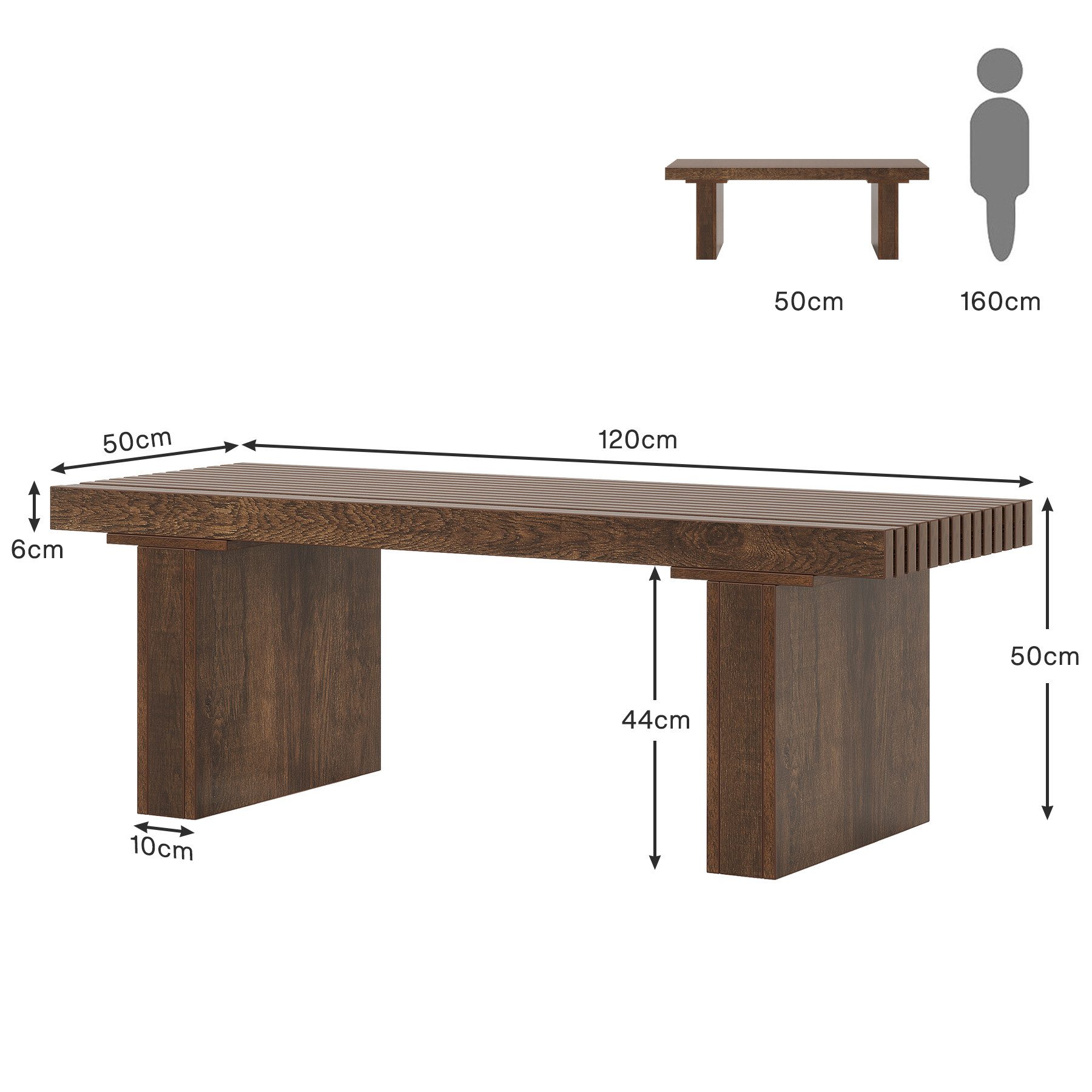 Godoy Couchtisch 120 X 60 Cm - Holz - Couchtisch Aus Holz