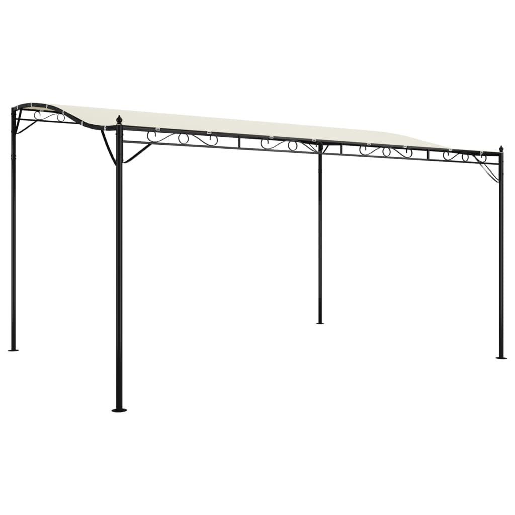 vidaXL Markise Sonnenschutz Creme 4x3 m 180 g/m² Stoff und Stahl