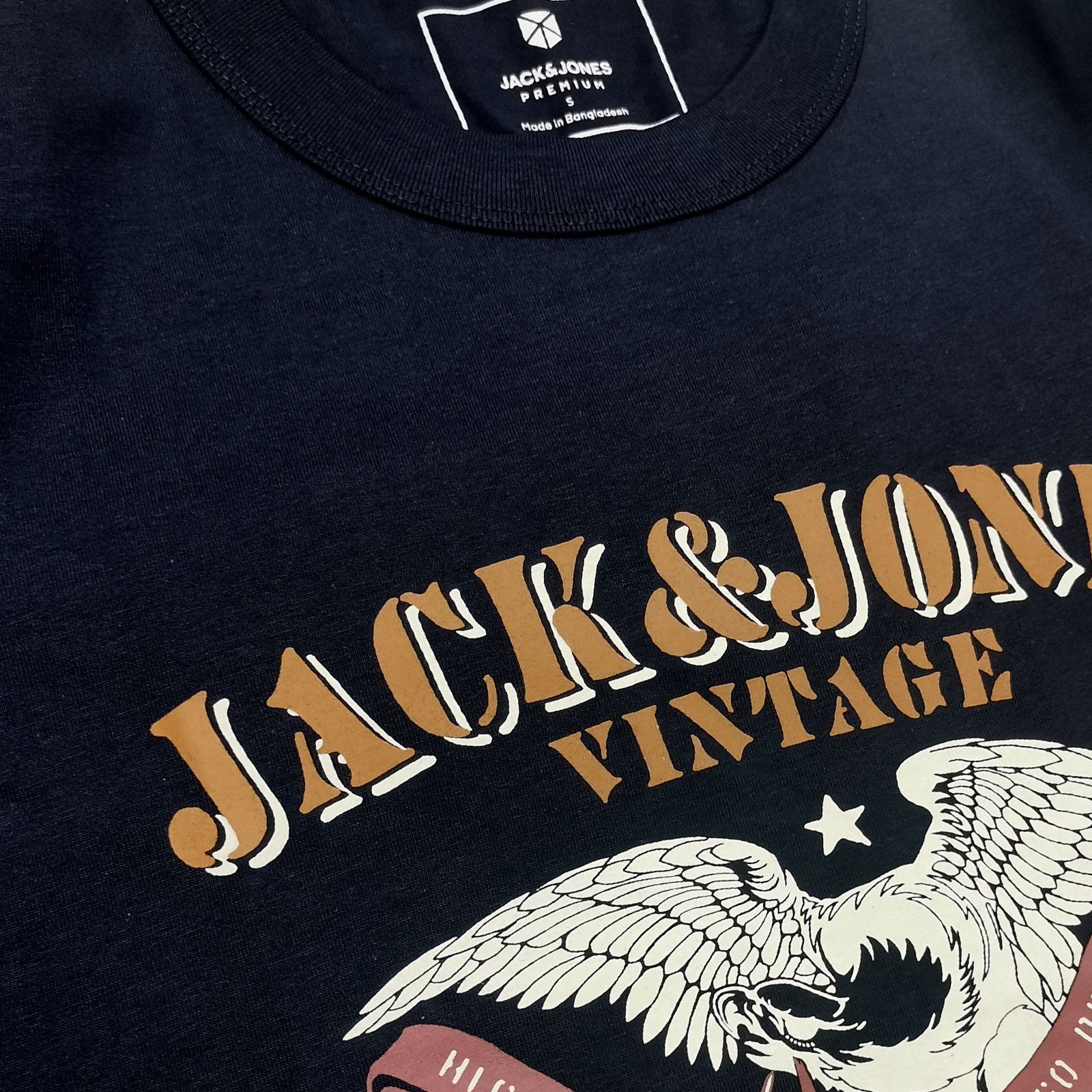 Jack & Jones Print-Shirt T-Shirt Crew Neck mit großem Markenprint günstig online kaufen
