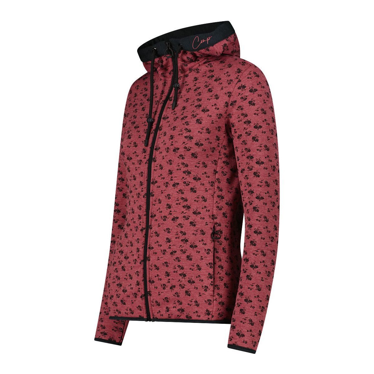 CMP Fleecejacke Woman Jacket FIX Hood Stilvolle Damen-Fleecejacke mit Stretch-Technologie und regulierbarer