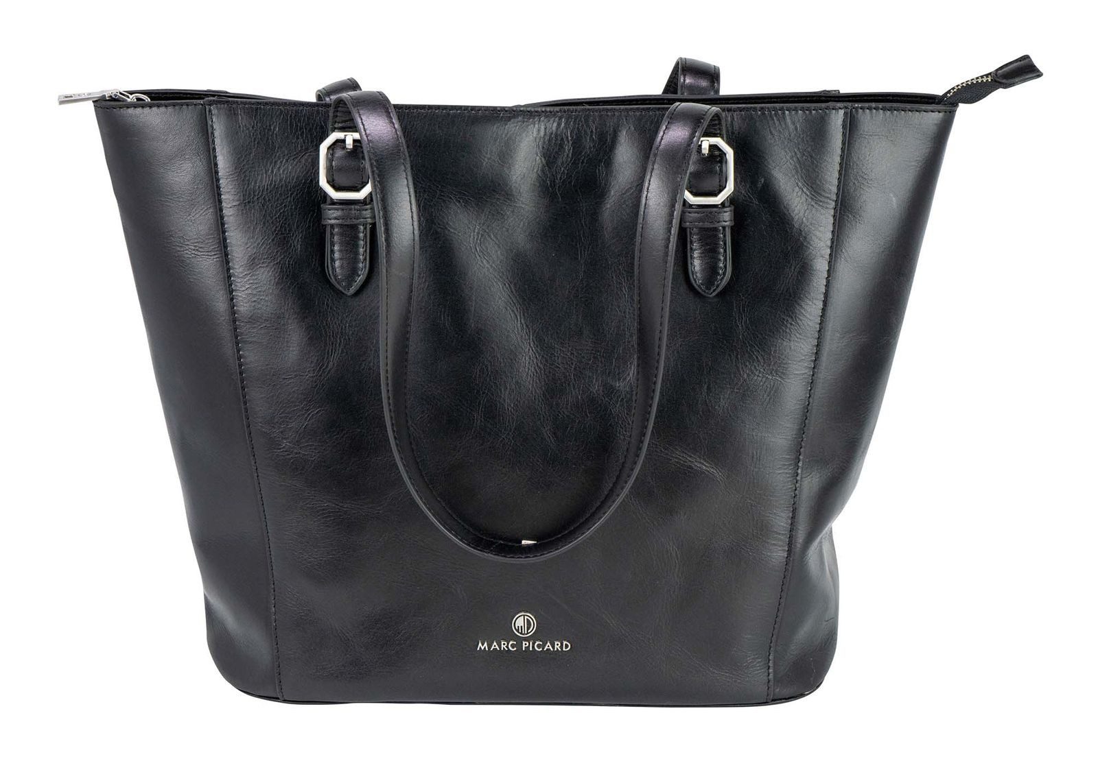 Marc Picard Shopper Tote Bag, aus echtem Rindsleder