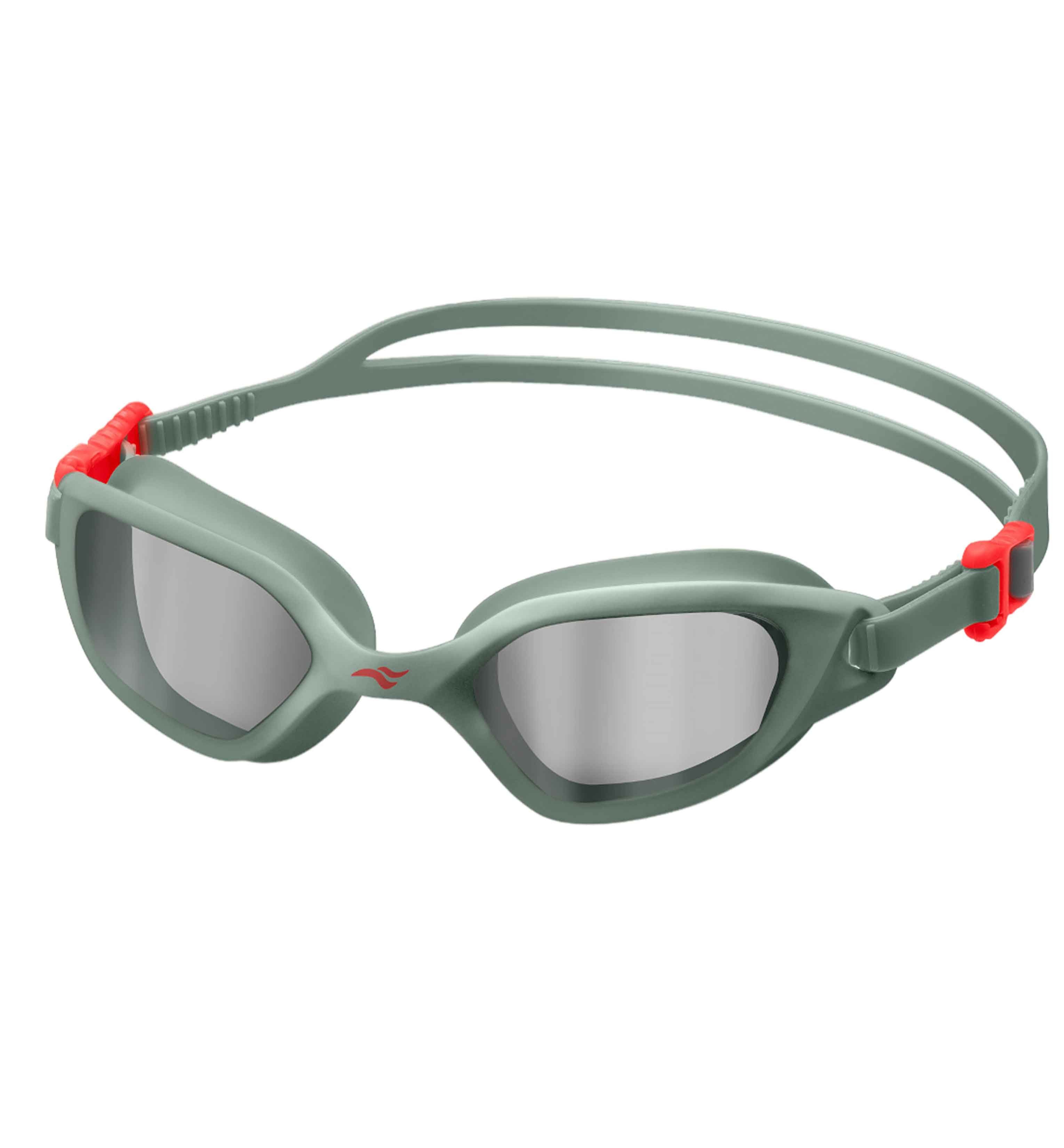 Aqua Speed Schwimmbrille Eclipse Trainingsmaske verspiegelt grau – Komfort & UV-Schutz, (Ergonomische Passform für druckfreies Schwimmen in jeder Lage), Flexibler Silikon-Gurt – schnell & einfach einstellbar