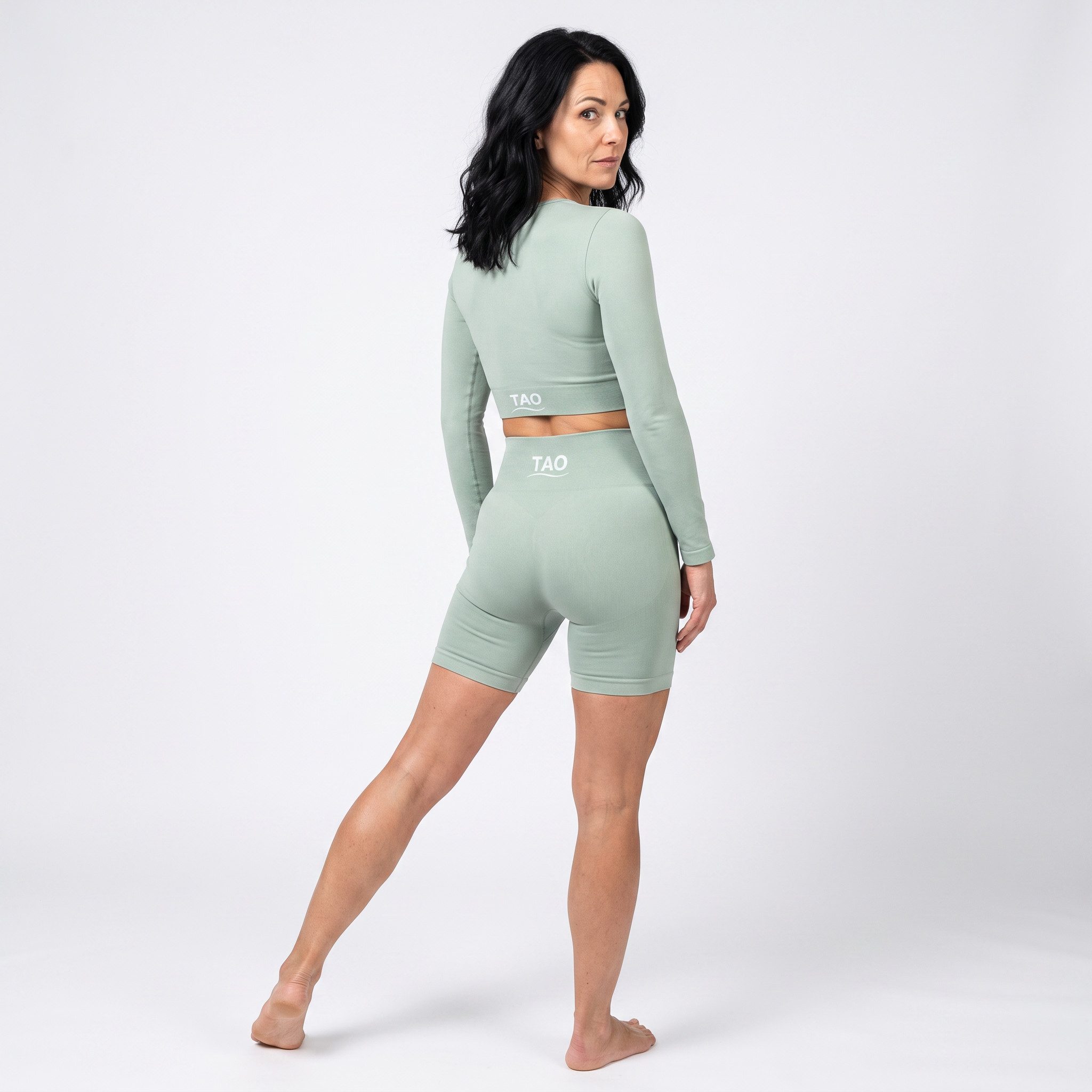 TAO Yogashorts BALANCE Sporty Leggings Short Optimal für Yoga, Pilates, Fitness und Freizeit