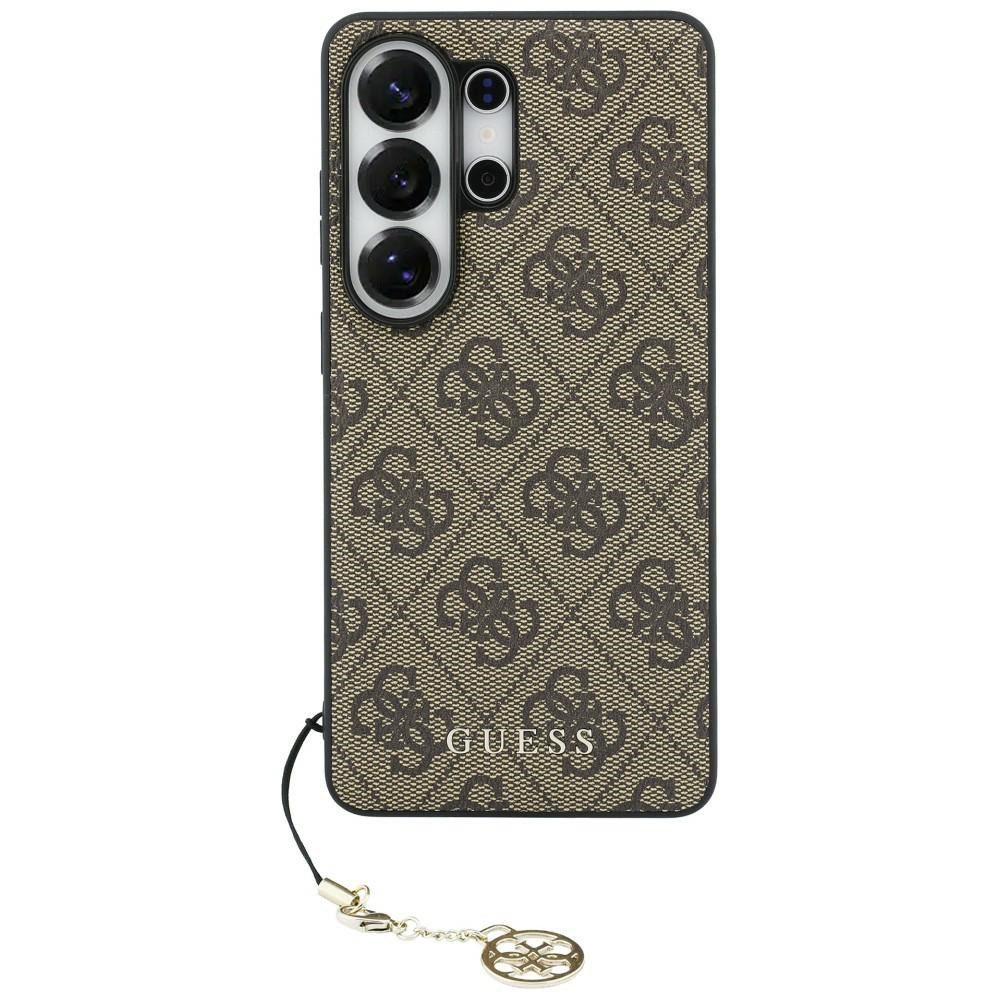 Guess Handyhülle Classic Galaxy S26 Ultra Kunstleder braun MagSafe mit Kette goldfarbig 6,9 Zoll, Kantenschutz