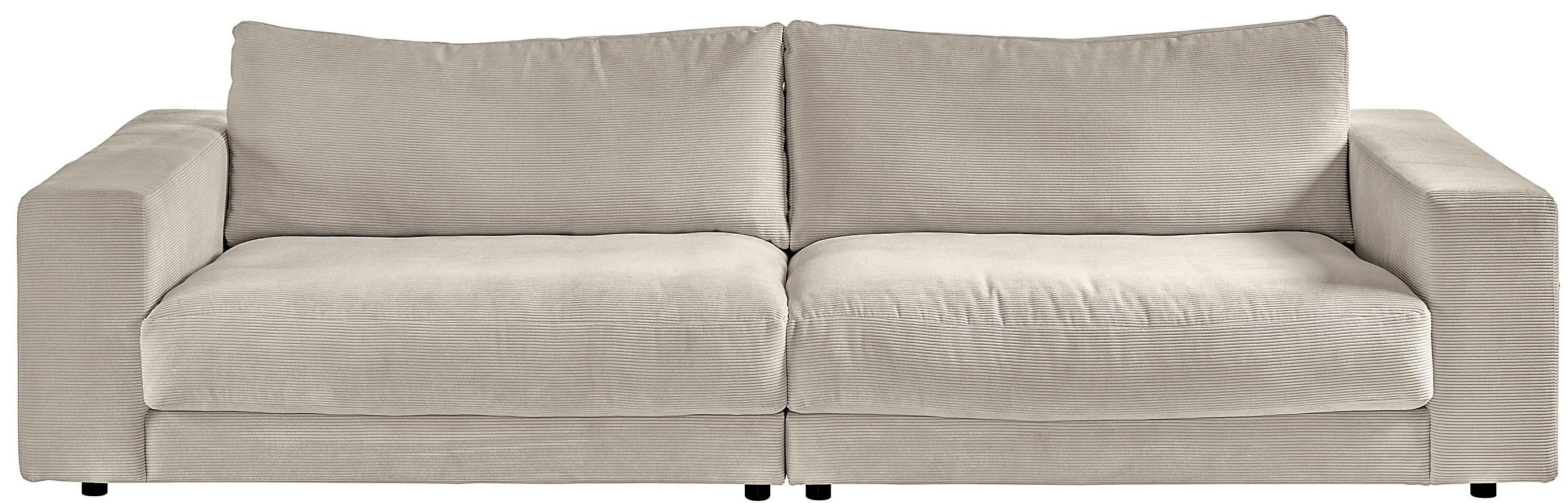 Fein- in stylisches Big-Sofa Enisa, Zeitloses Loungemöbel, Breitcord und und 3C Candy