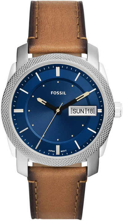 Fossil Quarzuhr Machine, FS5920, Armbanduhr, Herrenuhr, Datum, Nachhaltigkeitssiegel