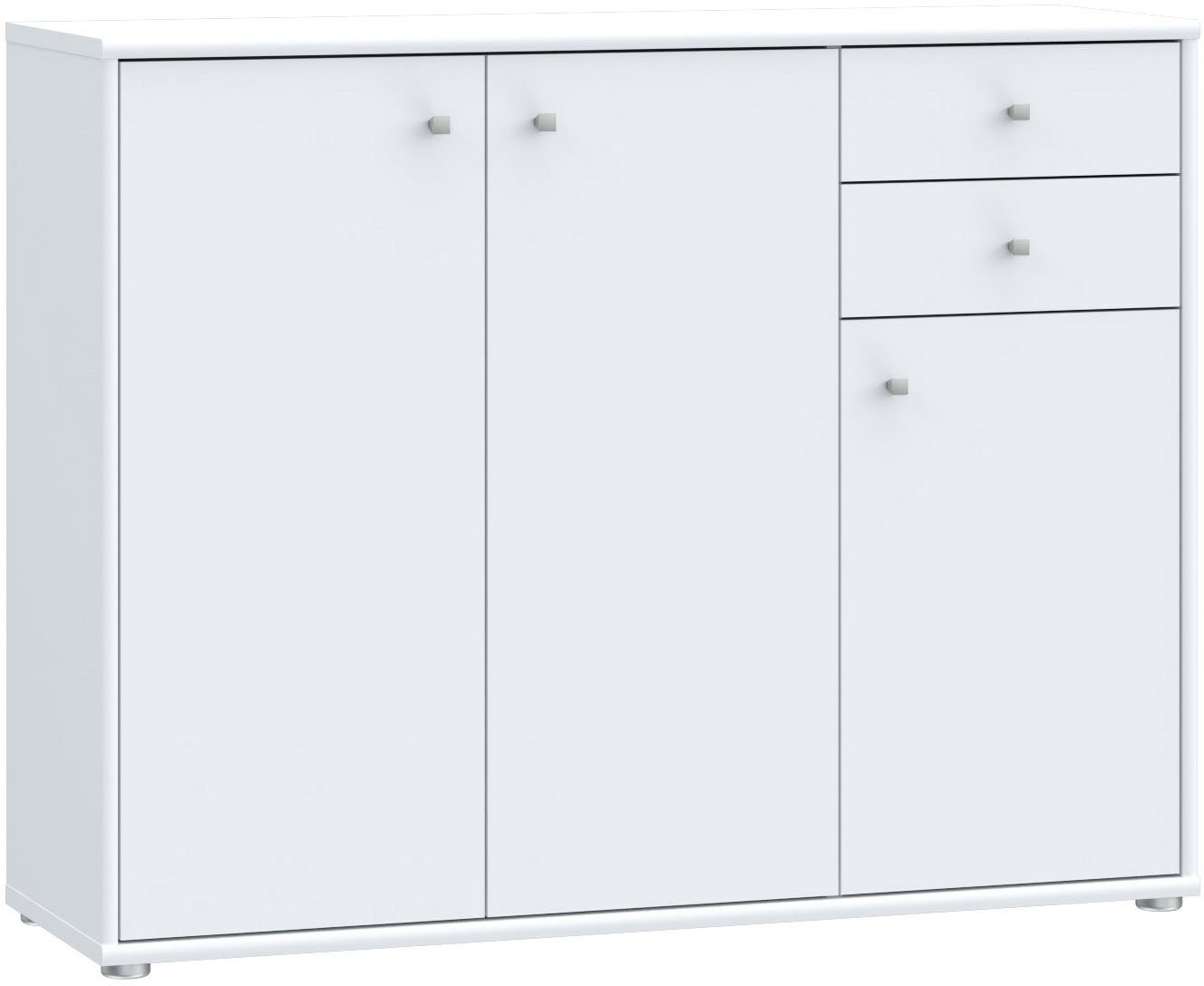 FORTE Kommode Tempra, Kommode, 3 Türen, 2 Schubkästen, viel Stauraum, Breite 108,8 cm
