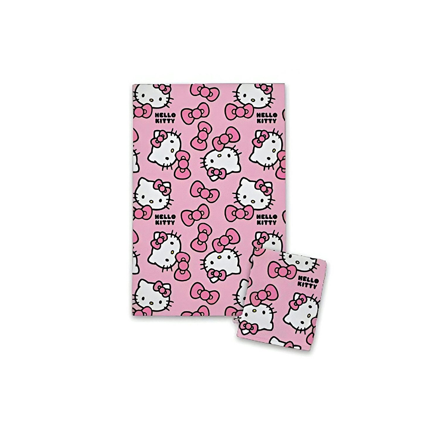 Hello Kitty Kinderbademantel Badeset – Kuscheliger Bademantel, Handtuch & Waschlappen für Kinder