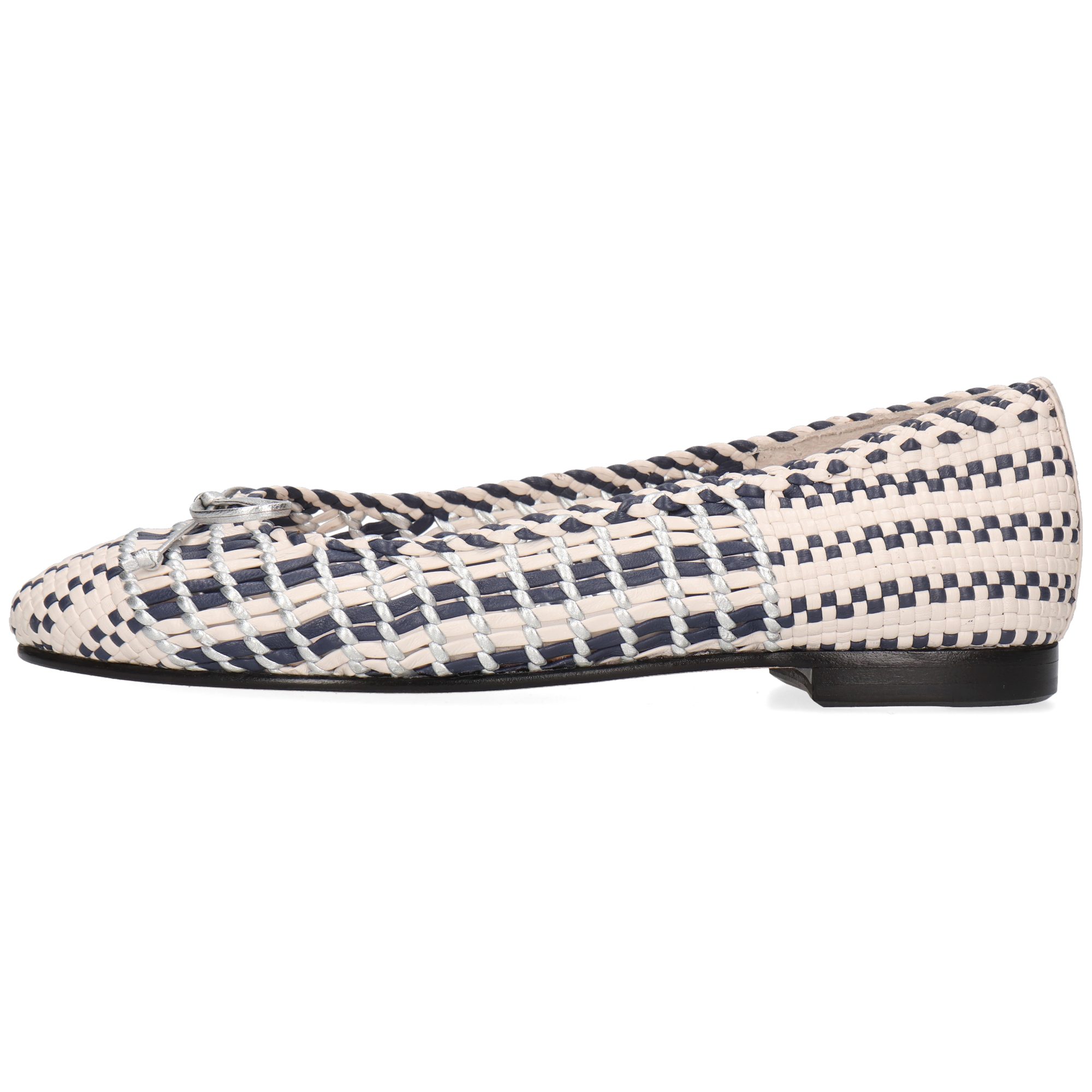 Melvin & Hamilton Imani 5 Leder-Geflochtene Schuhe für Damen Ballerina Flache Absätze, Echtes Leder, Von Hand geflochten