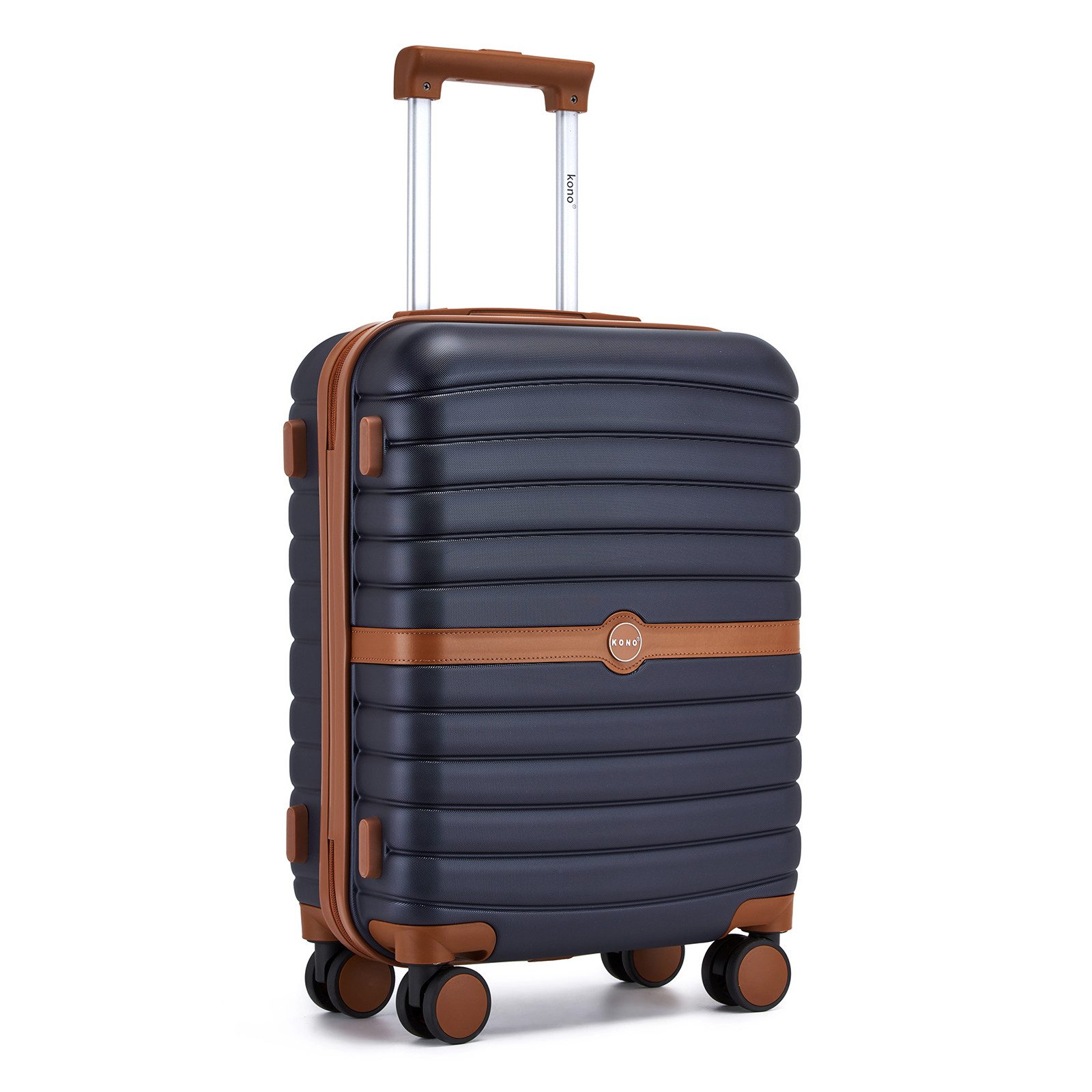 KONO Handgepäckkoffer Koffer Trolley ABS+PC Hartschalenkoffer mit TSA-Schlo günstig online kaufen