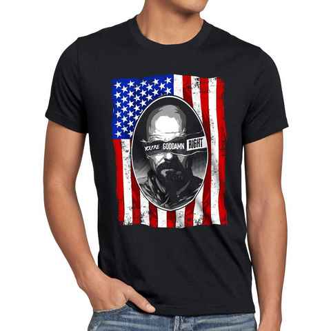 style3 Print-Shirt Herren T-Shirt You're Goddamn Right walter meth white