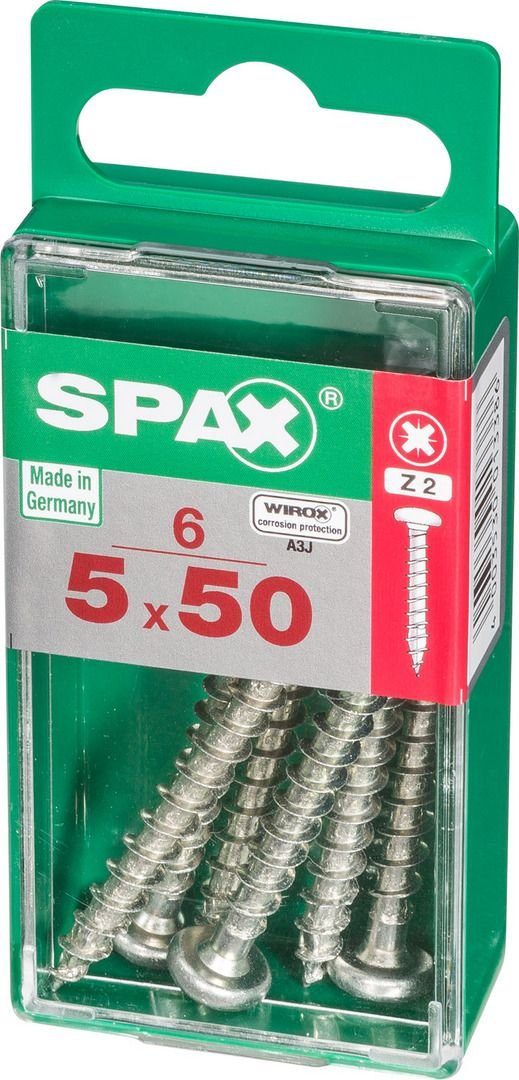 50 5.0 6 TX Stk. mm - Holzbauschraube x Universalschrauben SPAX Spax 20