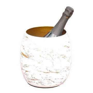 Blue Chilli Design Wein- und Sektkühler Champagnekühler: Marmor Design, Gold, Marmor- Optik