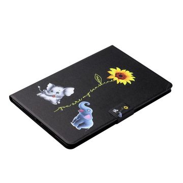 Wigento Tablet-Hülle Für Samsung Galaxy Tab A7 T500 / T505 2020 Motiv 6 Tablet Tasche Kunst Leder Hülle Etuis