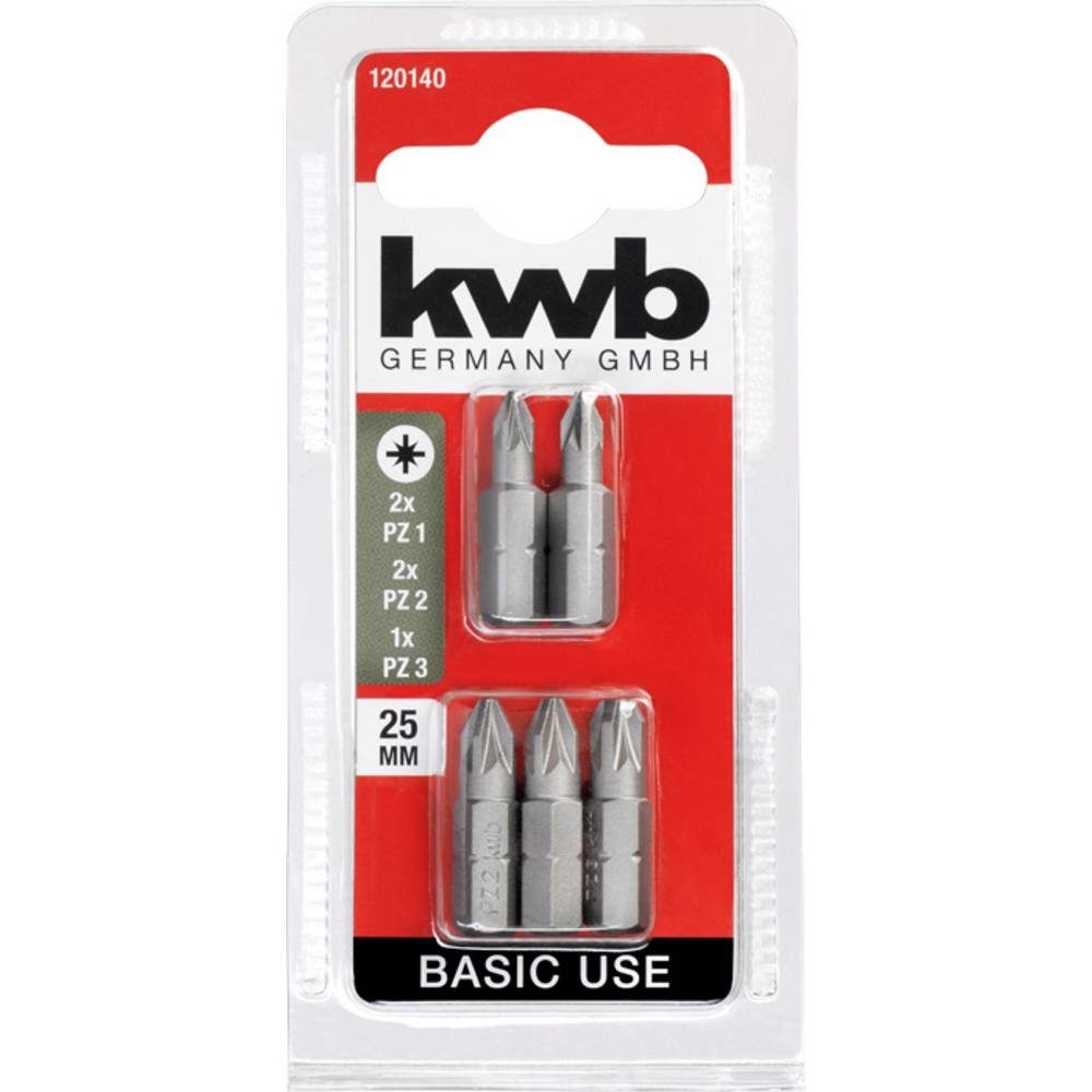 Thumbnail - kwb Bit-Set BASIC USE Bits, 25 mm, 2 x PZ 1, 2 x PZ 2, 1 x PZ