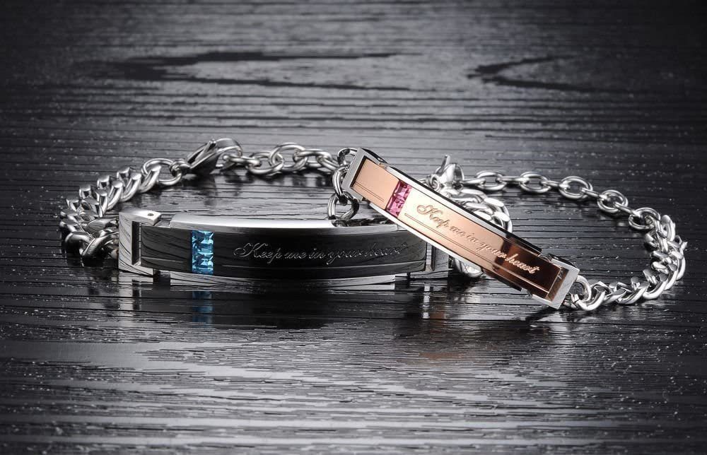 Kim Johanson Schmuckset Keep Me in Your Heart (Set, 2-tlg), mit Zirkonia, 2 Partner Armbänder – Bild 5 von 5