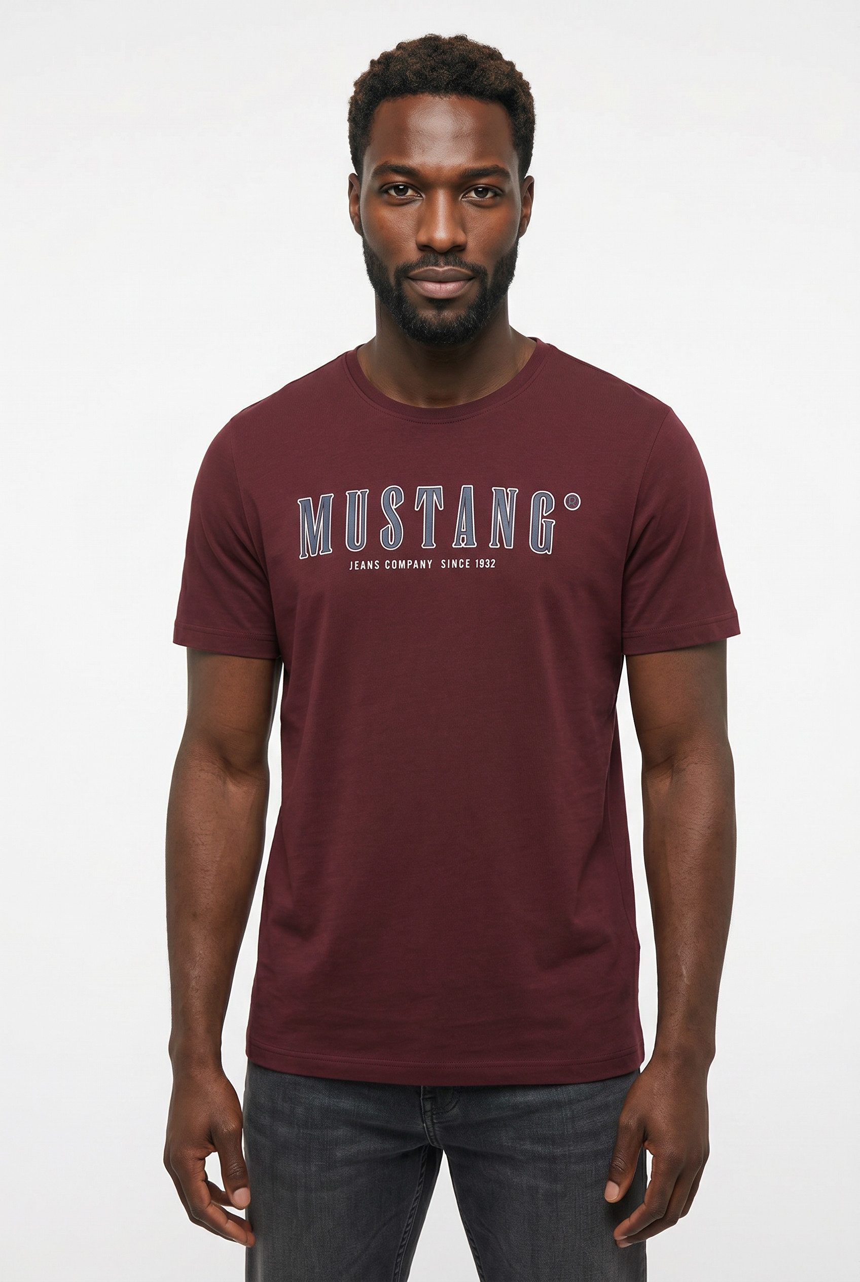 MUSTANG T-Shirt MU-Alex plakativ bedruckt