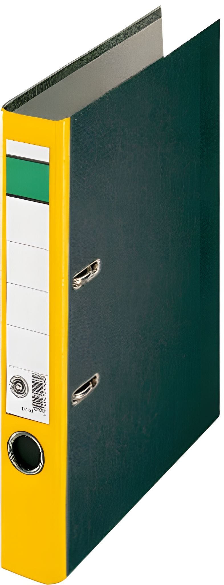 Centra Aktenordner CENTRA Ordner A4 5cm gelb mit schwarzem Wolkenmarmor