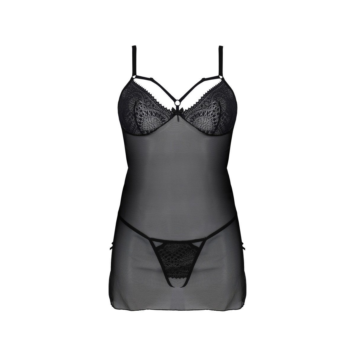 PE & Nachthemd Collection black (L/XL,S/M,XXL) chemise Eco - thong Passion ECO Drosera