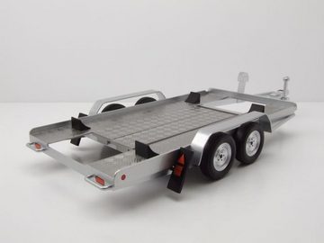 ixo Models Modellauto Anhänger Autotrailer silber Modellanhänger 1:18 ixo models, Maßstab 1:18