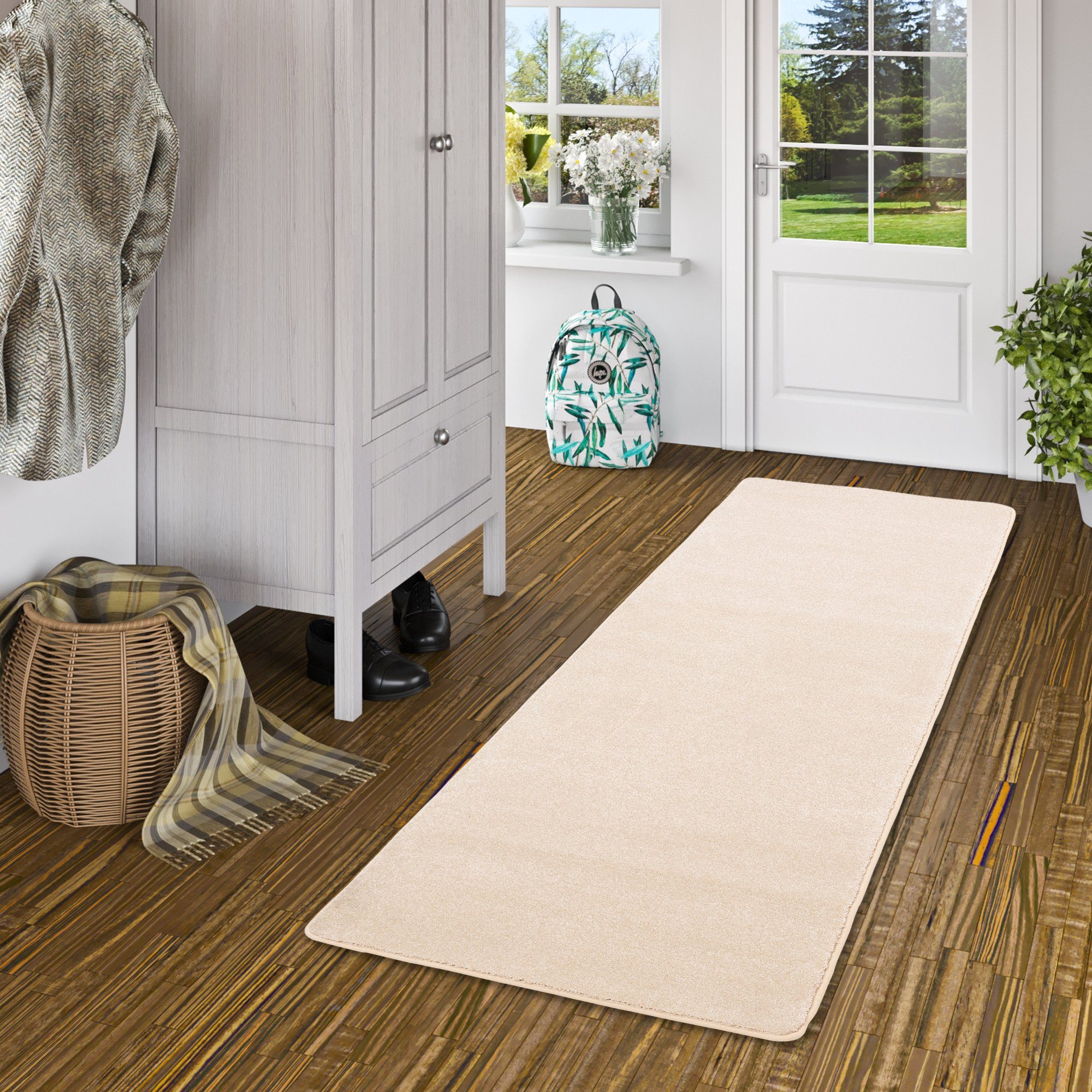 Snapstyle Hochflor-Läufer Hochflor Luxus Velours Läufer Teppich Touch, Eckig, Höhe: 20.5 mm