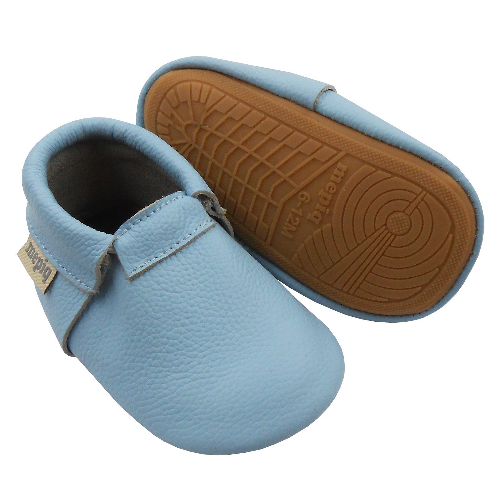 mepiq Gummisohle Krabbelschuhe Baby Lauflernschuhe lederpatschen Jungen Krabbelschuh 100% Leder