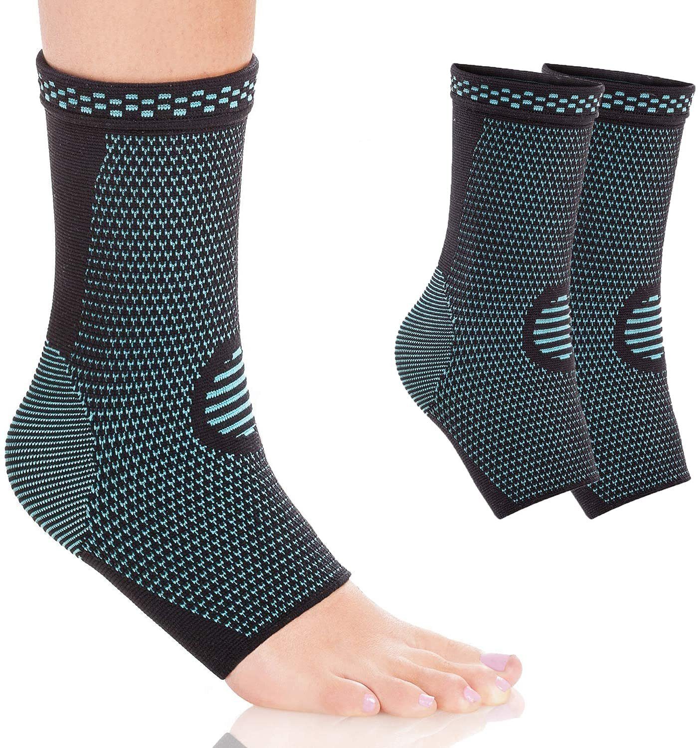 Leway Achillessehnenbandage »1 Paar Knöchelbandagen Kompressionsstrümpfe  Wirksam Schmerzlinderung beim Laufen und Sport Premium Knöchelbandagen zur  Fußstabilisierung Plantarfasziitis Socken« (2-tlg)