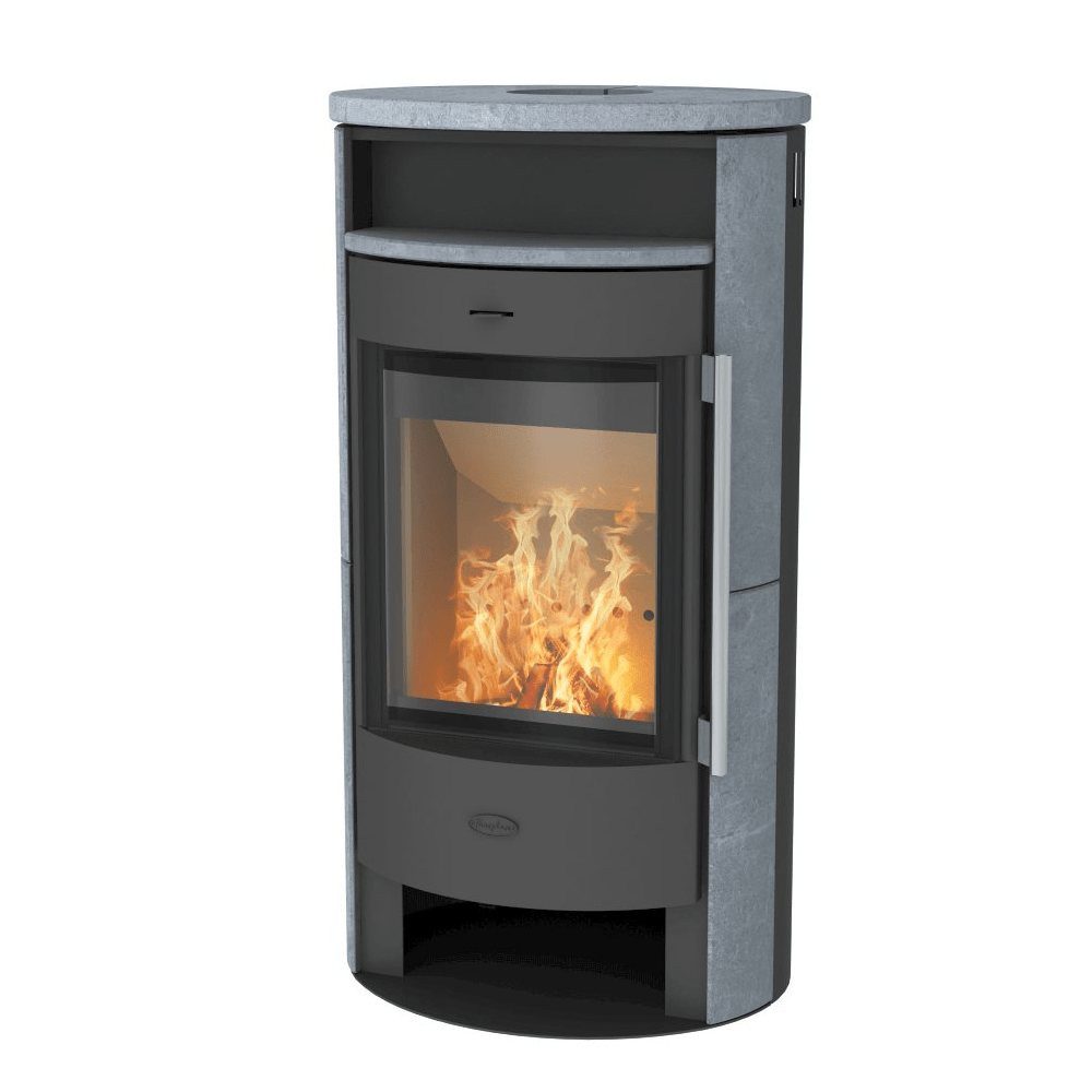 Fireplace Kaminofen Fireplace Durango Speckstein Kaminofen Stahl Schwarz R5693, 6 kW