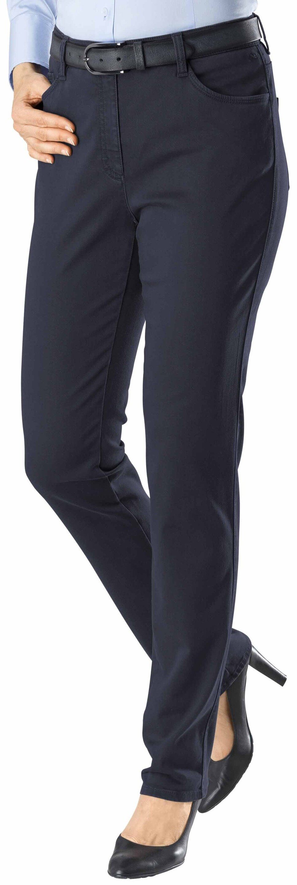 Brax Stoffhose BRAX Winter-Baumwoll-Hose Mary marine Slim Fit in softer Qualität