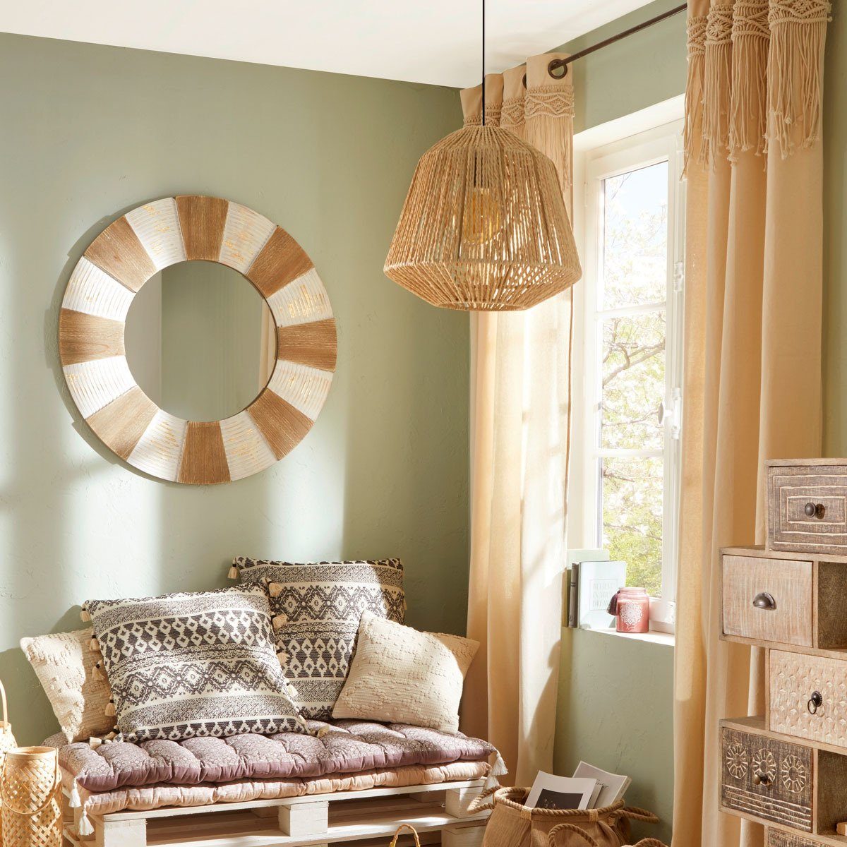 Atmosphera Créateur d'intérieur Pendelleuchte JILY, Leuchte mit Dekofunktio günstig online kaufen