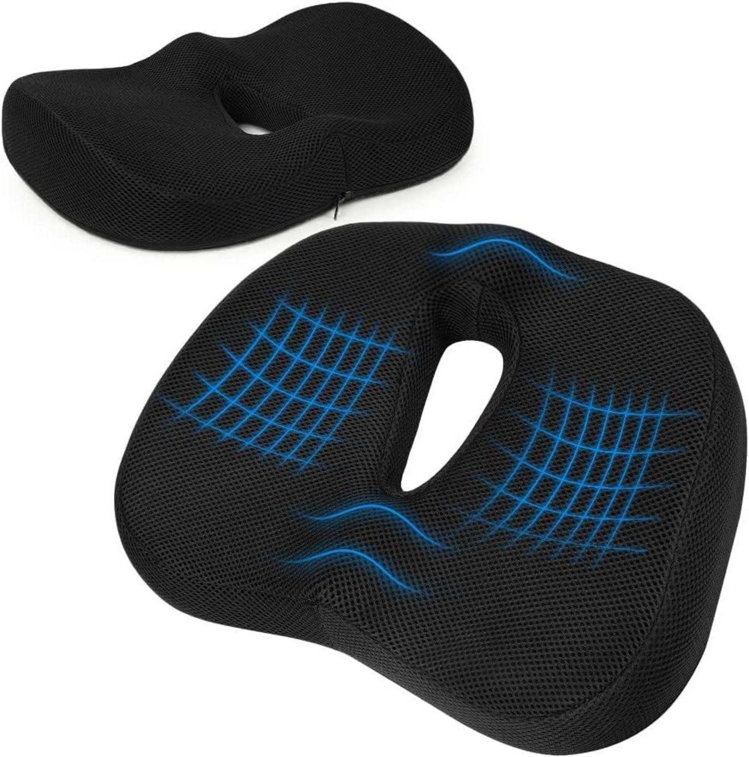 Sitzkissen Orthopädisches Memory Foam Sitzkissen für Steißbein Ischias