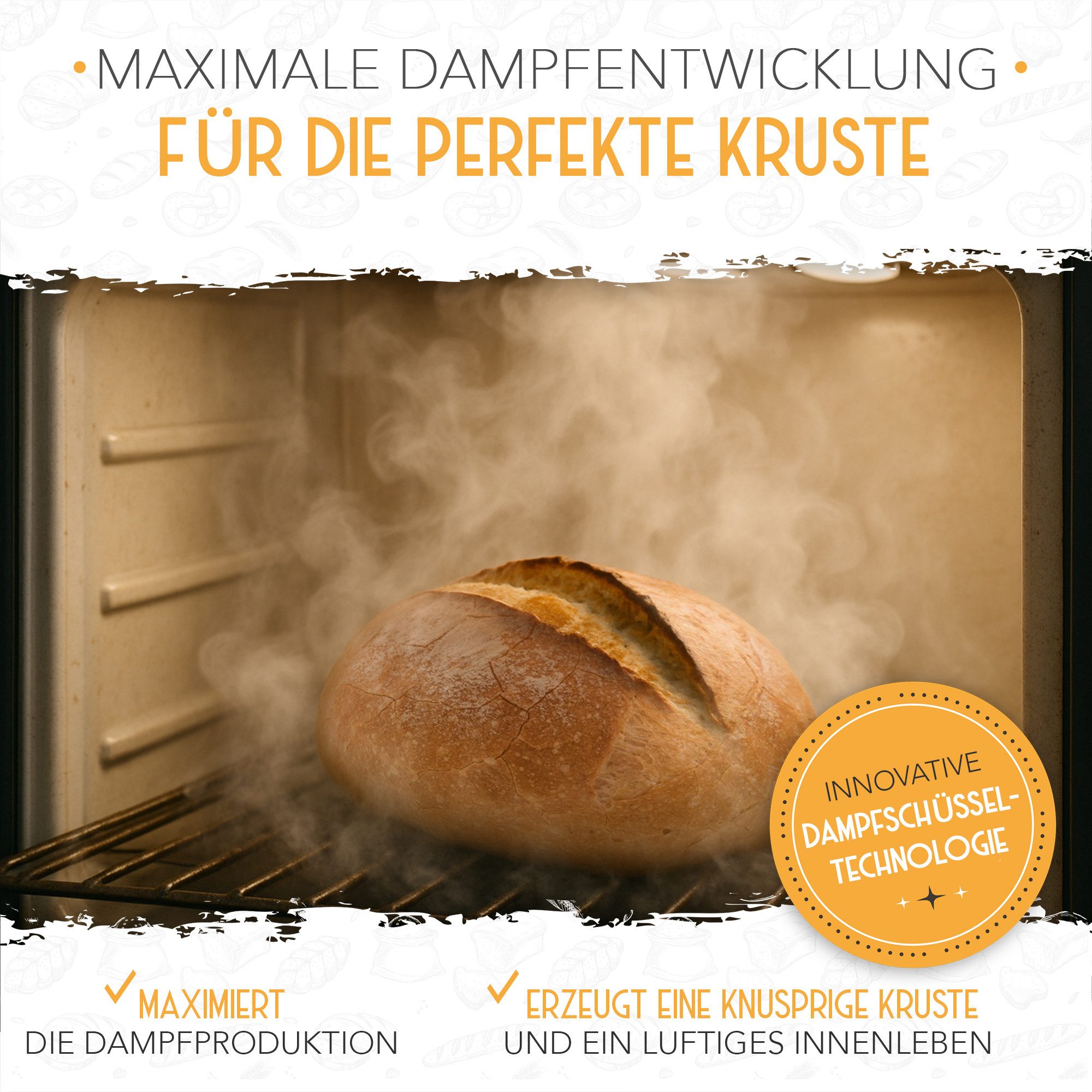 Krustenzauber Brotbackform KRUSTENZAUBER Gusseisen Topf zum Brotbacken & andere Brotbackformen – Bild 2 von 5