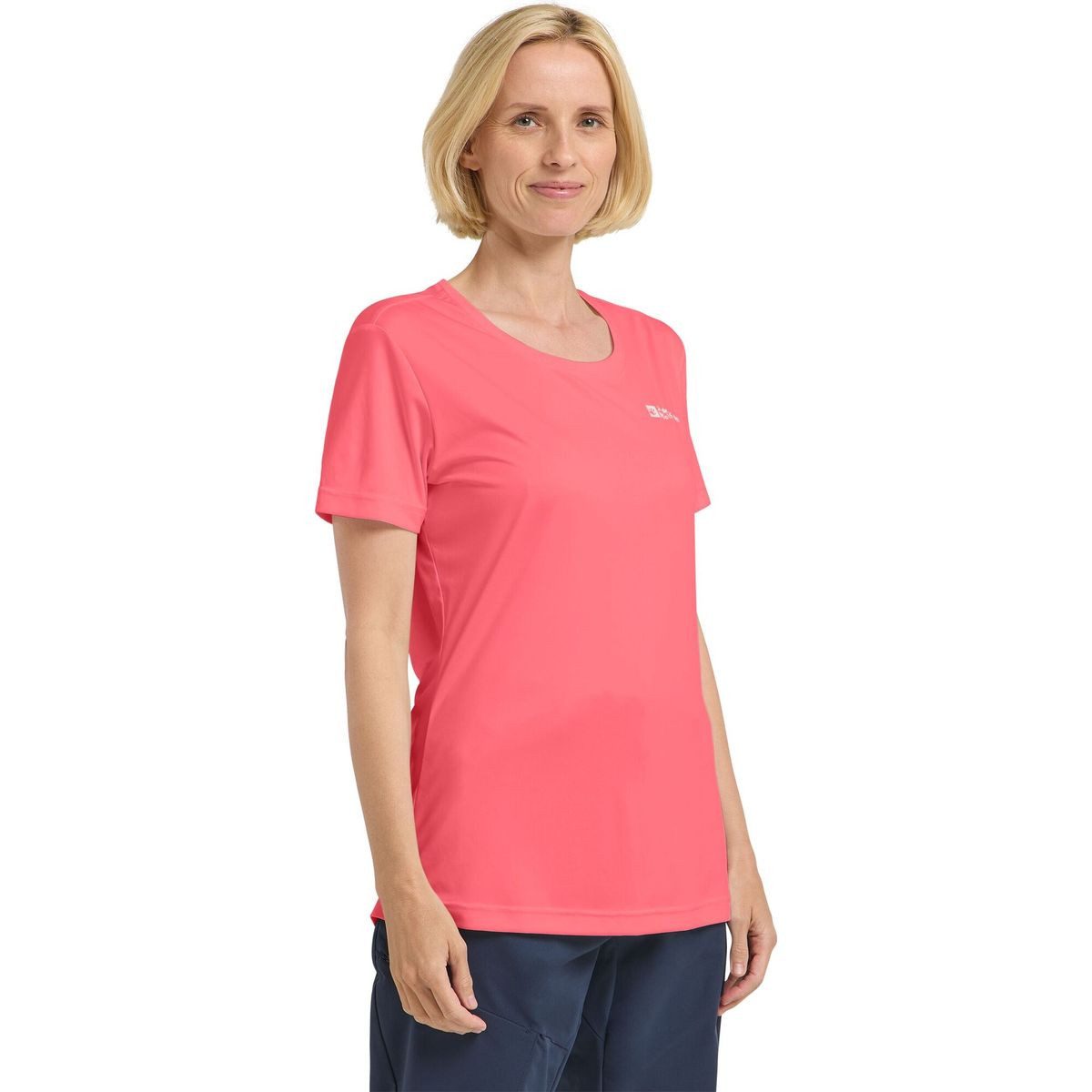 Jack Wolfskin Kurzarmshirt Tech T W Leichtes, schnelltrocknendes und geruchshemmendes T-Shirt für Damen