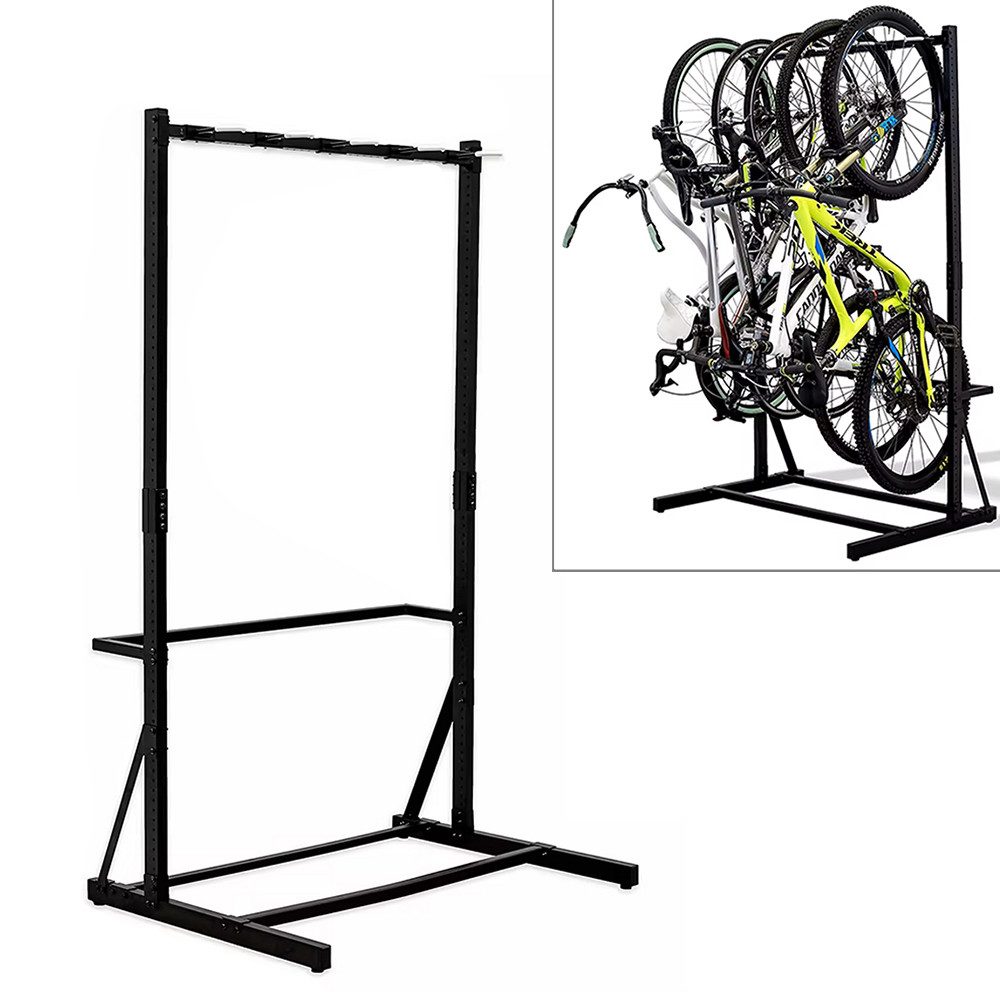Cranit Fahrradständer Fahrradständer freistehend für 5 Fahrräder Stahl 117 x 91,5 x 205,5 cm