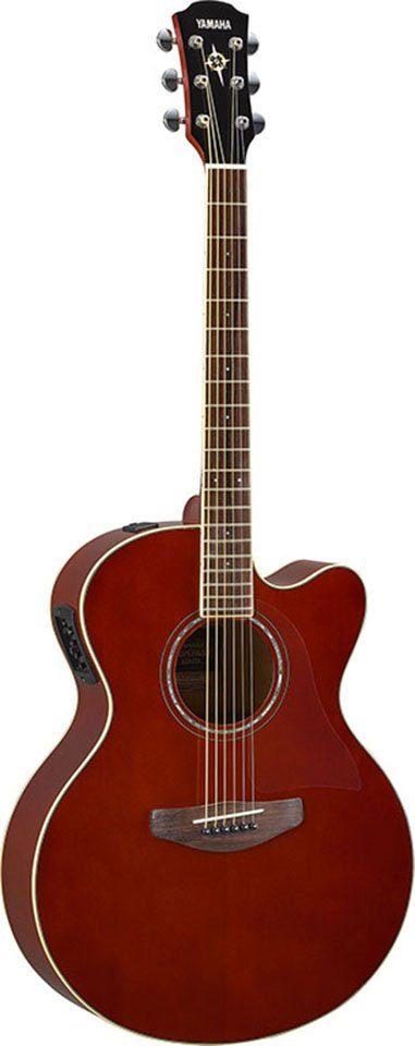 Yamaha E-Gitarre E-Akustikgitarre CPX600RTB, Root Beer