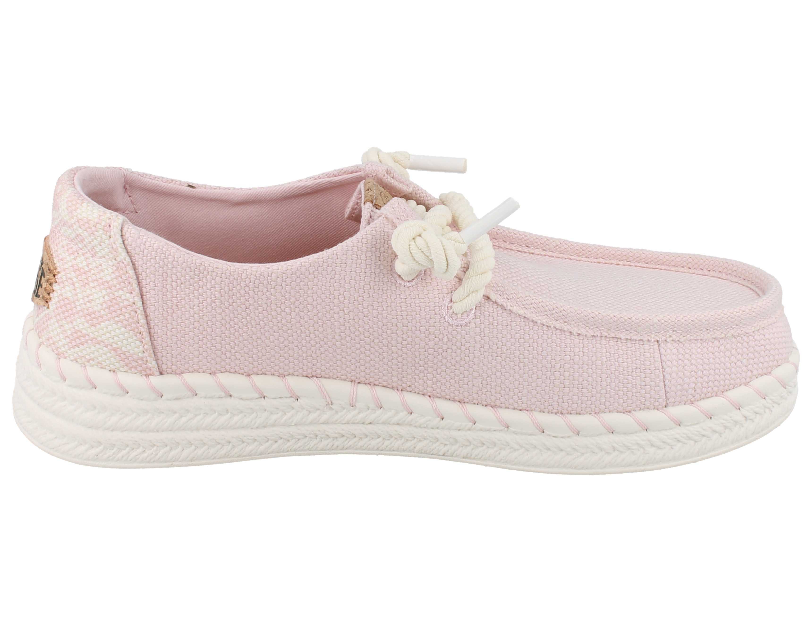 Hey Dude HEY DUDE Wendy Espadrille Damen Schlupfsneaker rosa Textil - Größe: Slipper Wechselfußbett
