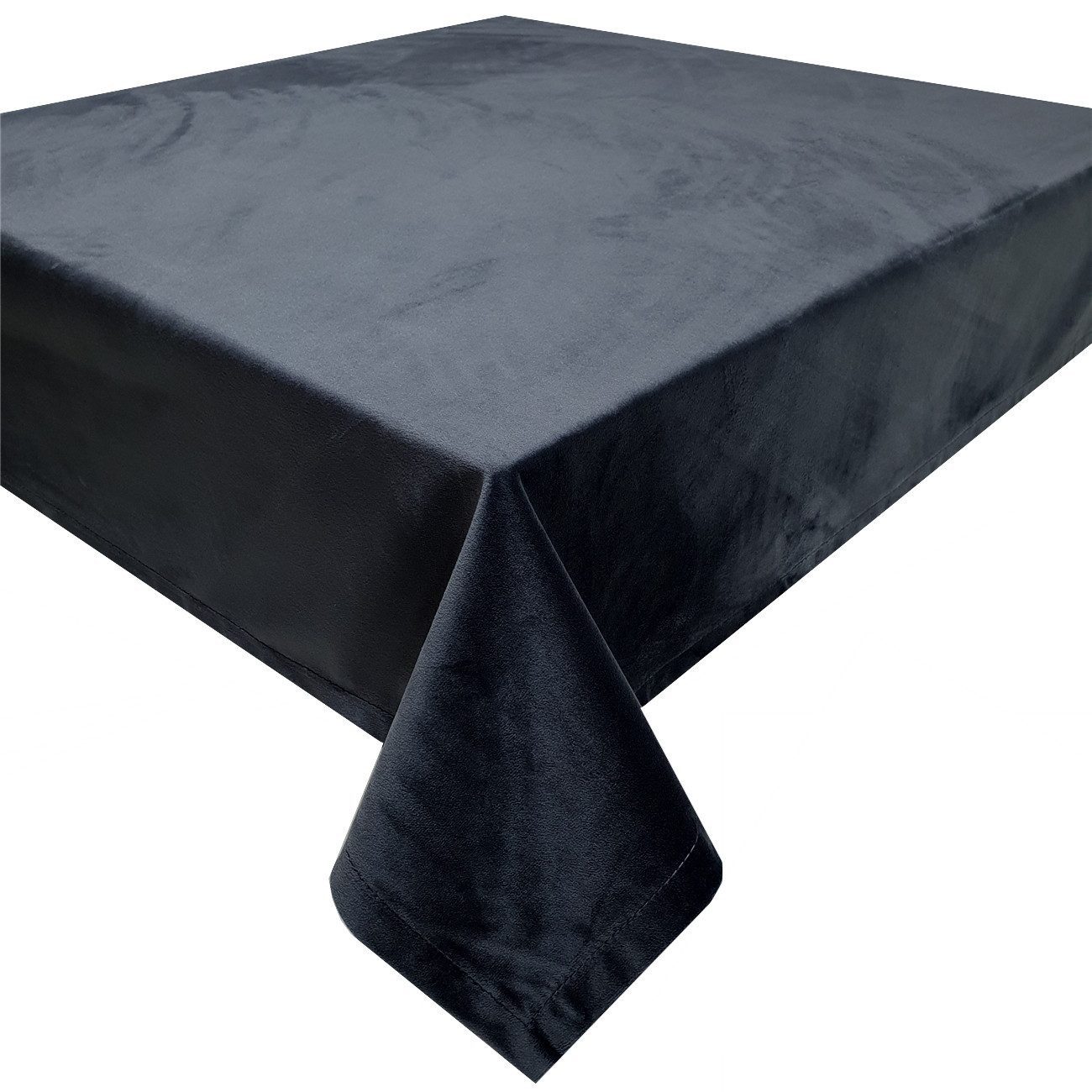 Stoffschmiede Tischdecke, Velour-Optik, 90x90cm, Versch. Farben, Samt-Optik