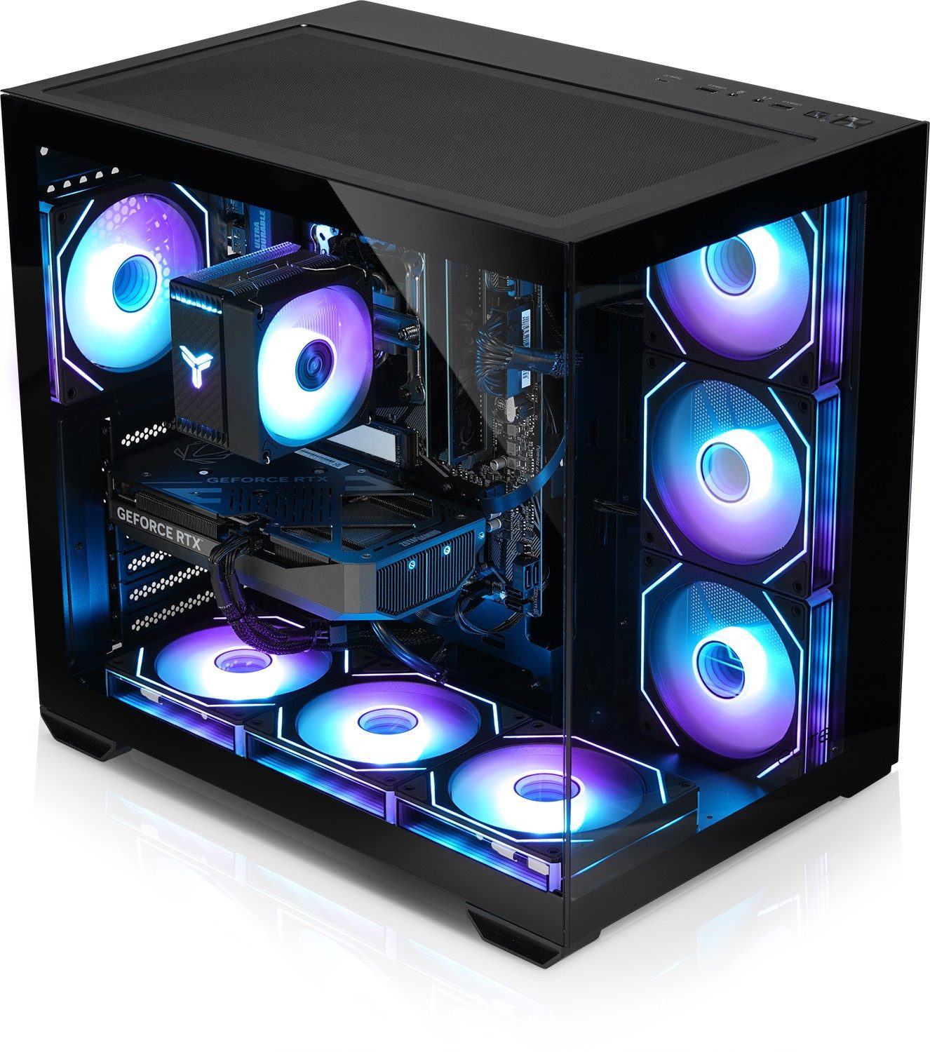 Kiebel Panorama V Gaming-PC (AMD Ryzen 7 AMD Ryzen 7 5700X, RTX 5060, 32 GB RAM, 2000 GB SSD, Luftkühlung, ARGB-Beleuchtung)