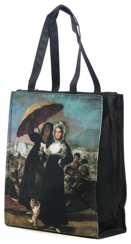Luckyweather not just any other day Shopper Einkaufstasche Shopping Twinbag Motiv YOUNG WOMAN READING A LETTER (1-tlg., 1 Stück Shopping Bag), Schultertasche beidseitig bedruckt mit Motiv bedruckt