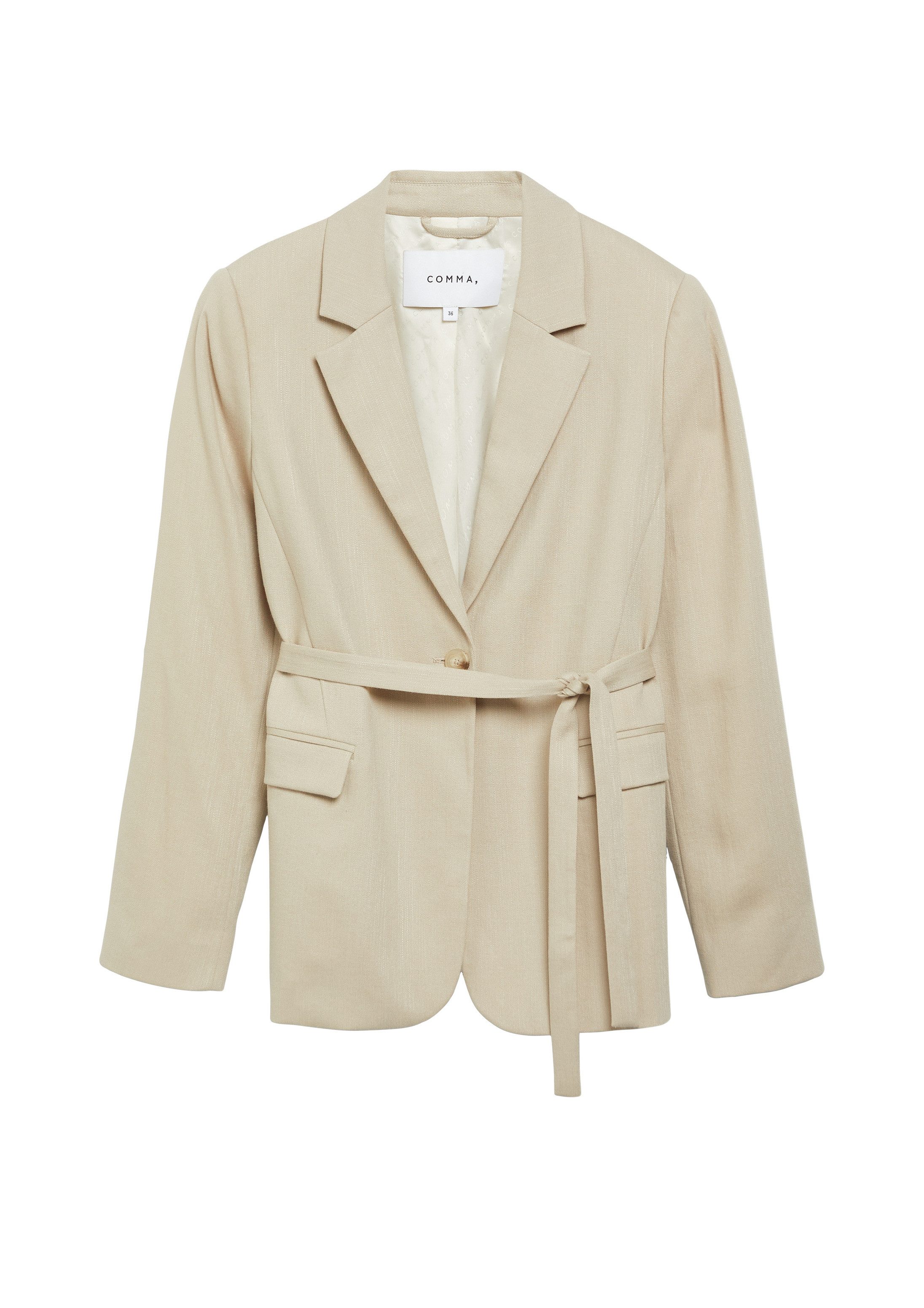 comma Jackenblazer Indoor-Blazer Strukturierter Blazer mit Taillenbetonung